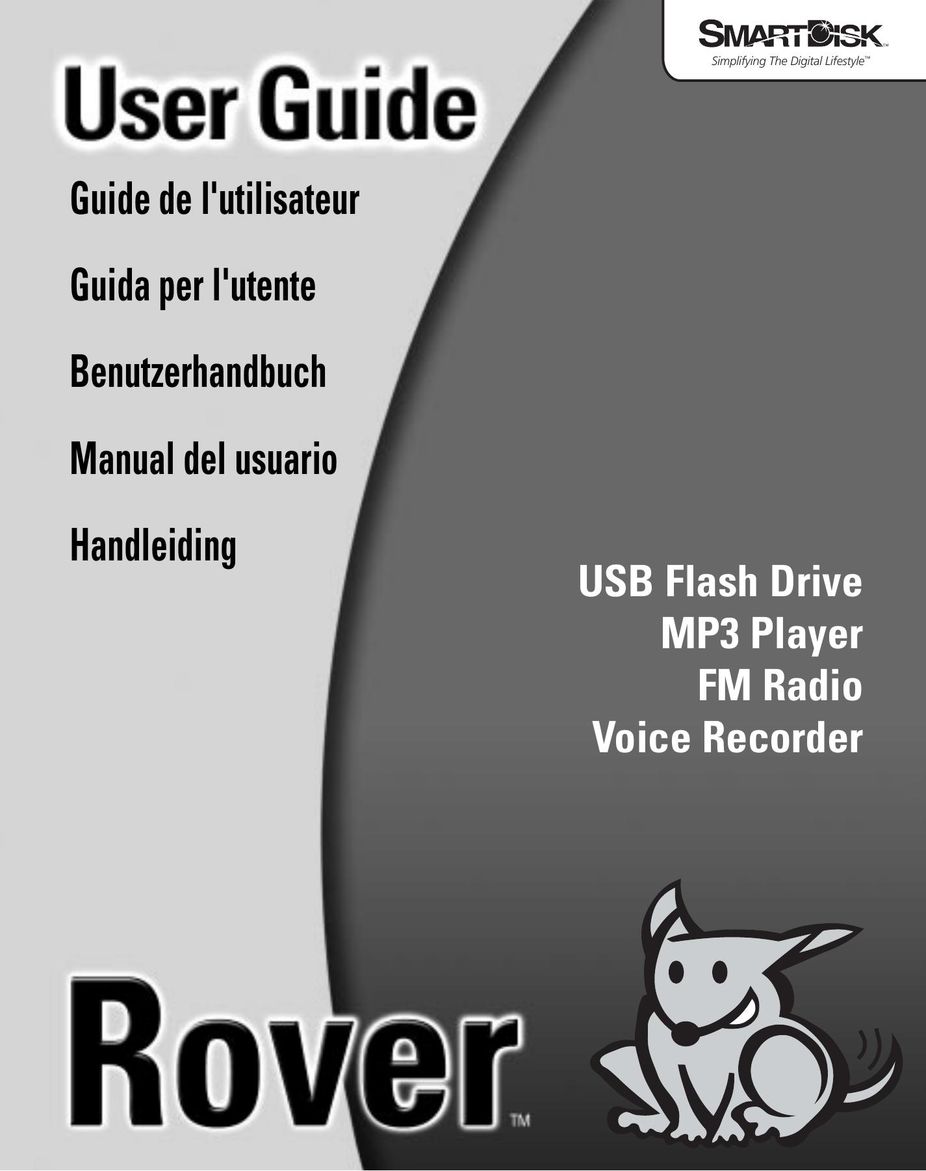 SmartDisk Rover MP3 Player User Manual