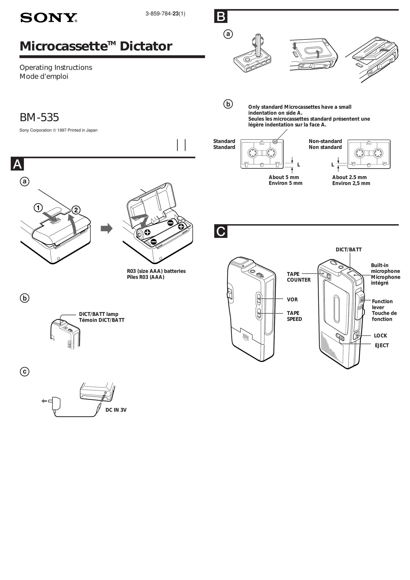 Sony BM-535 MP3 Player User Manual