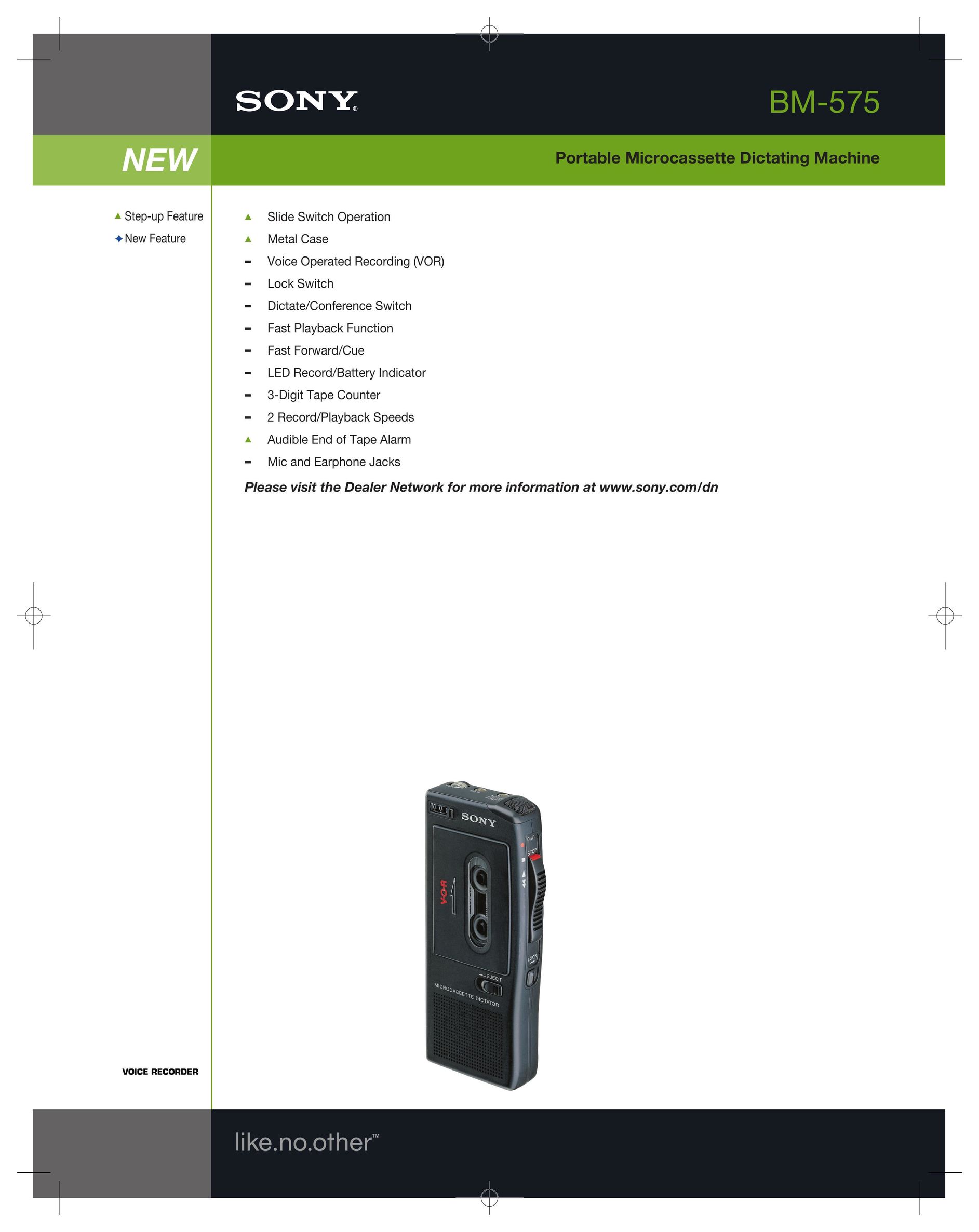 Sony BM-575 MP3 Player User Manual