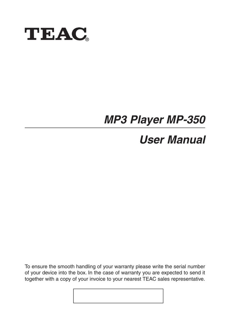 Teac MP-350 MP3 Player User Manual