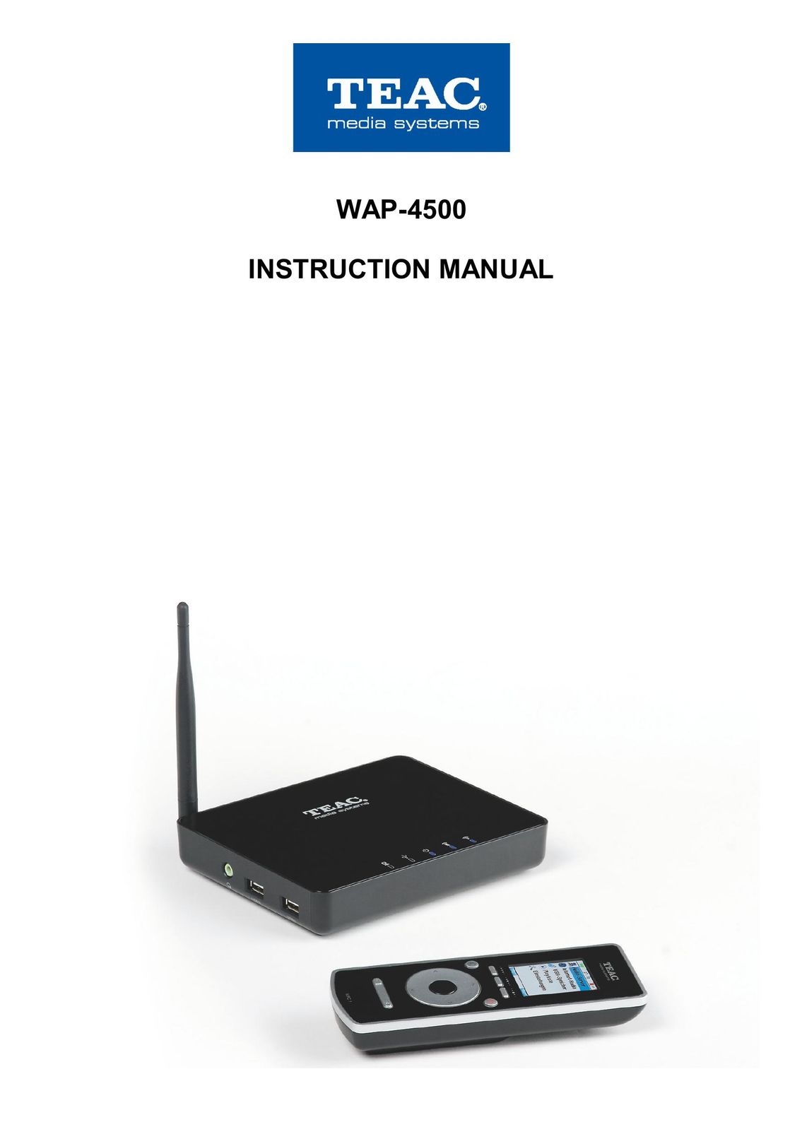 Teac WAP-4500 MP3 Player User Manual