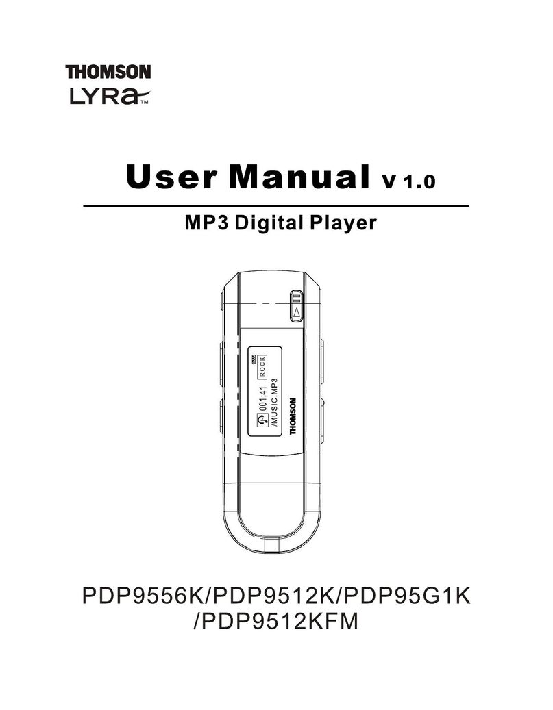 Technicolor - Thomson PDP9556K MP3 Player User Manual