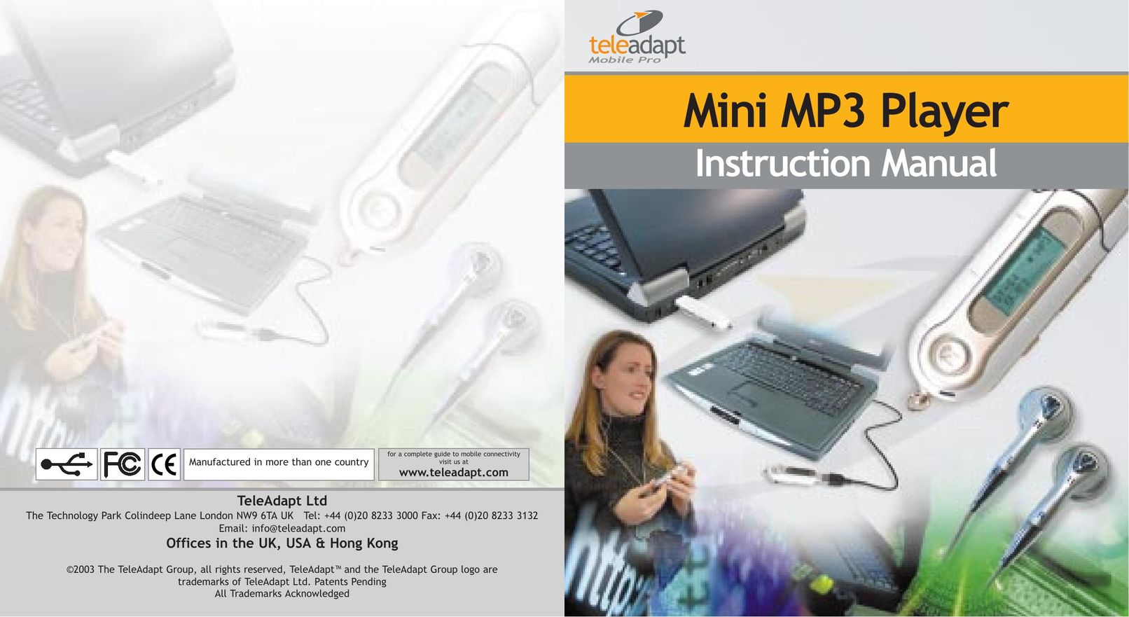 TeleAdapt Mini MP3 Player MP3 Player User Manual