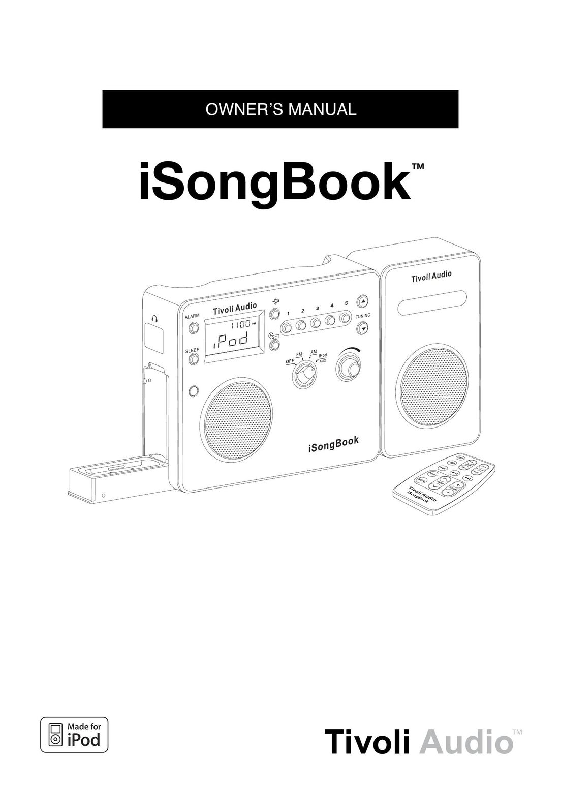 Tivoli Audio ISONGBOOK MP3 Player User Manual