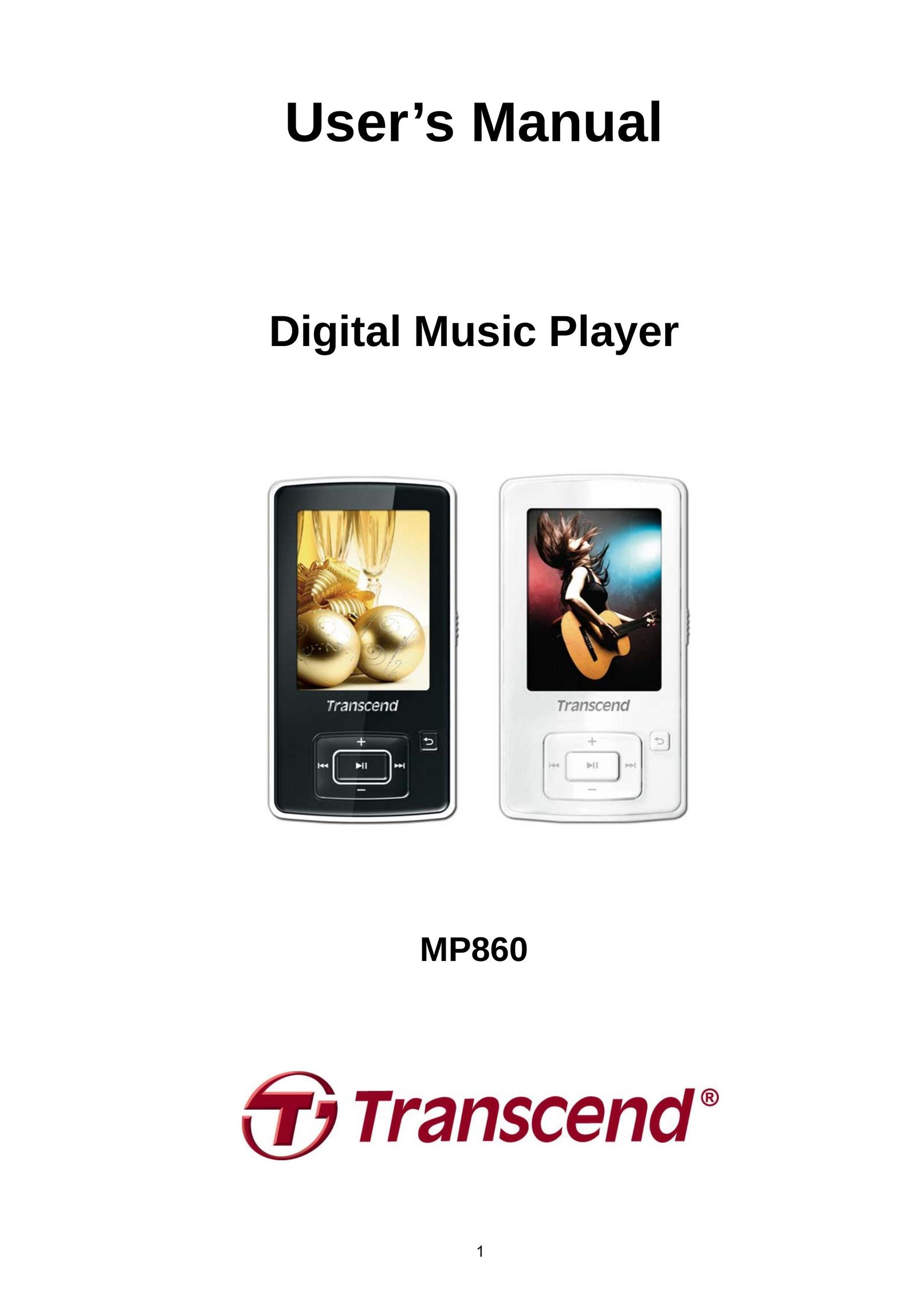 Transcend Information TS4GMP860 MP3 Player User Manual