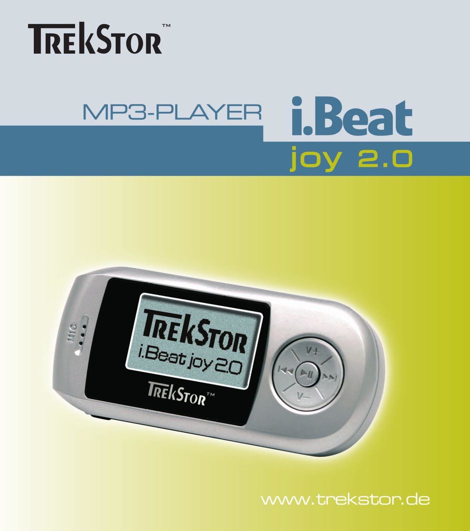 TrekStor i.Beat joy 2.0 MP3 Player User Manual