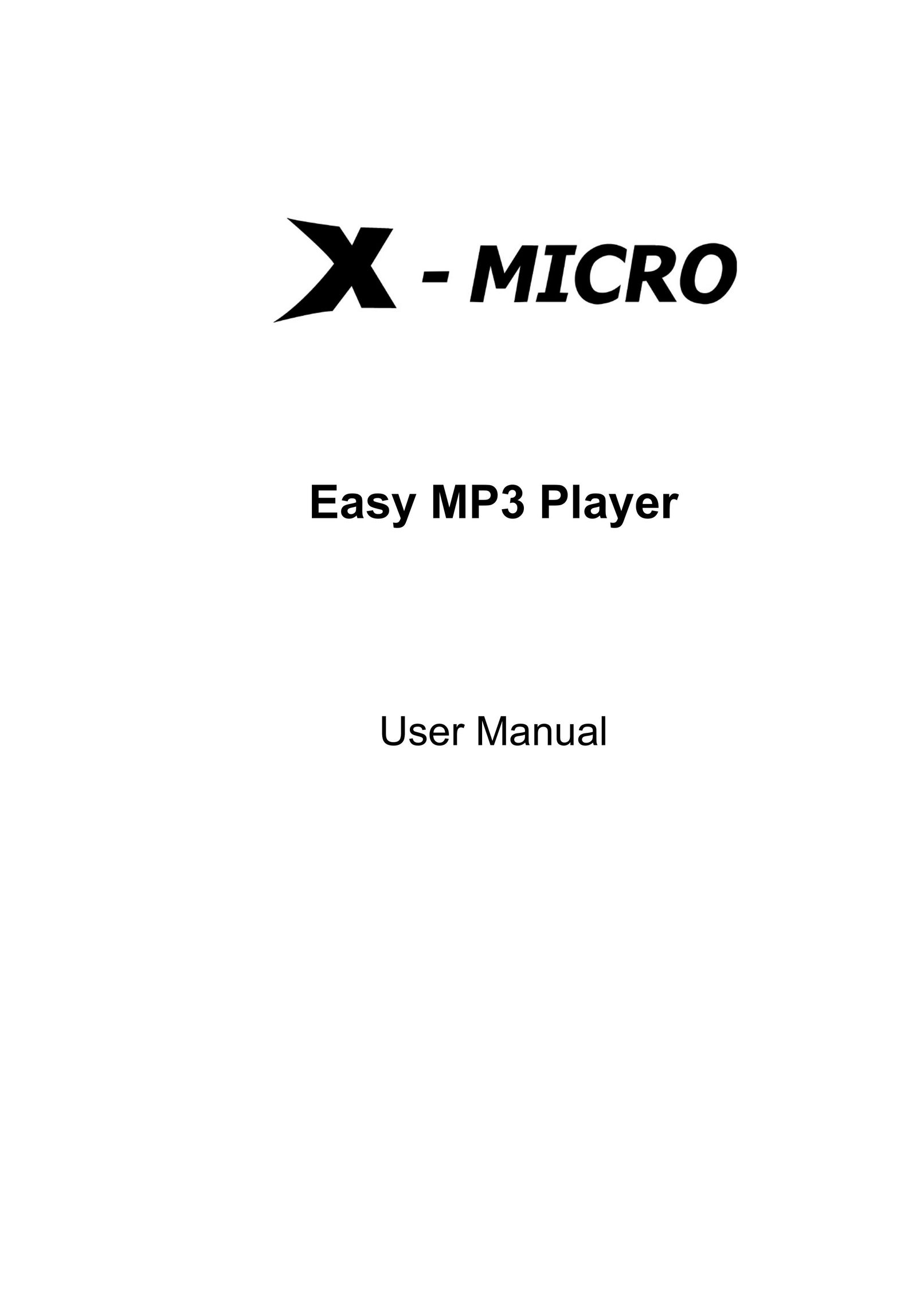 X-Micro Tech. Easy MP3 Player User Manual