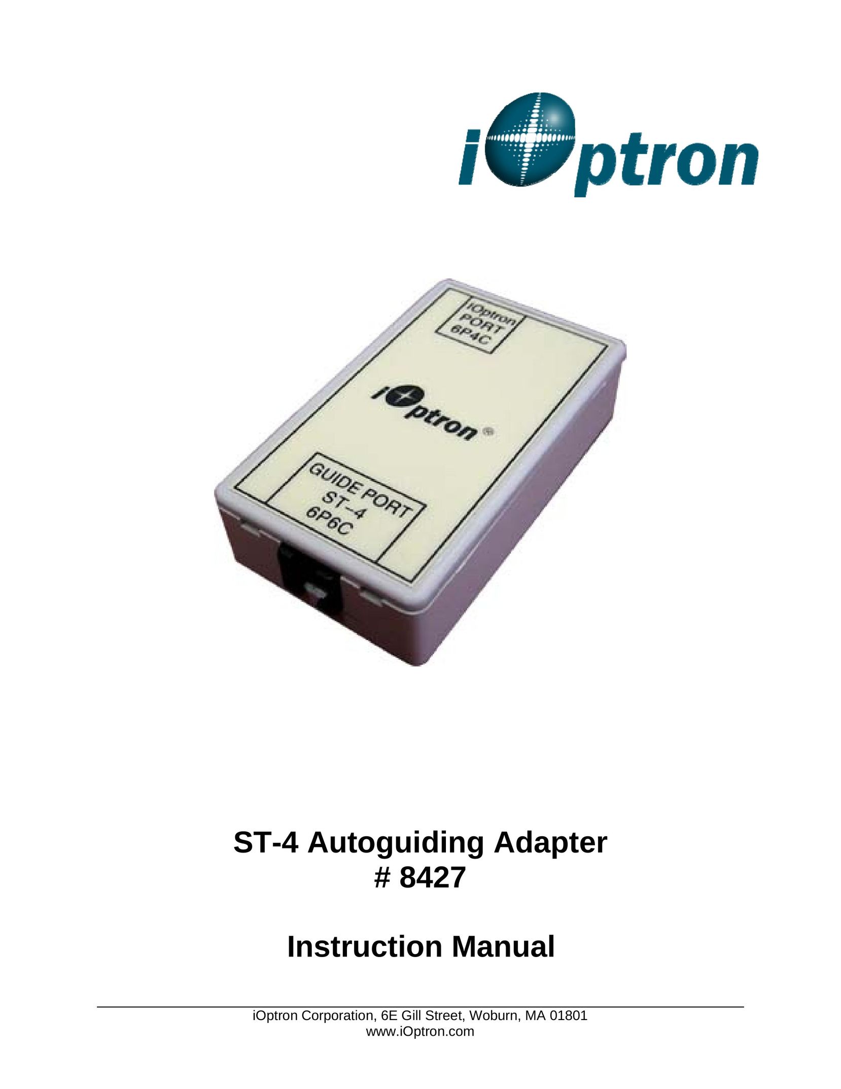 iOptron 8427 MP3 Player Accessories User Manual