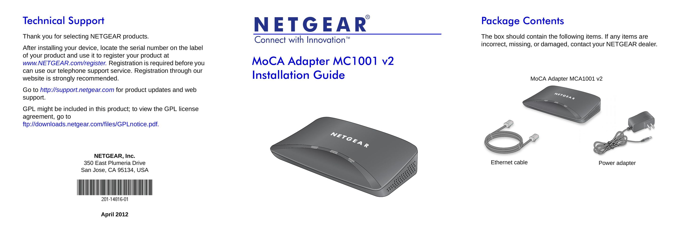 NETGEAR MC1101y2 MP3 Player Accessories User Manual
