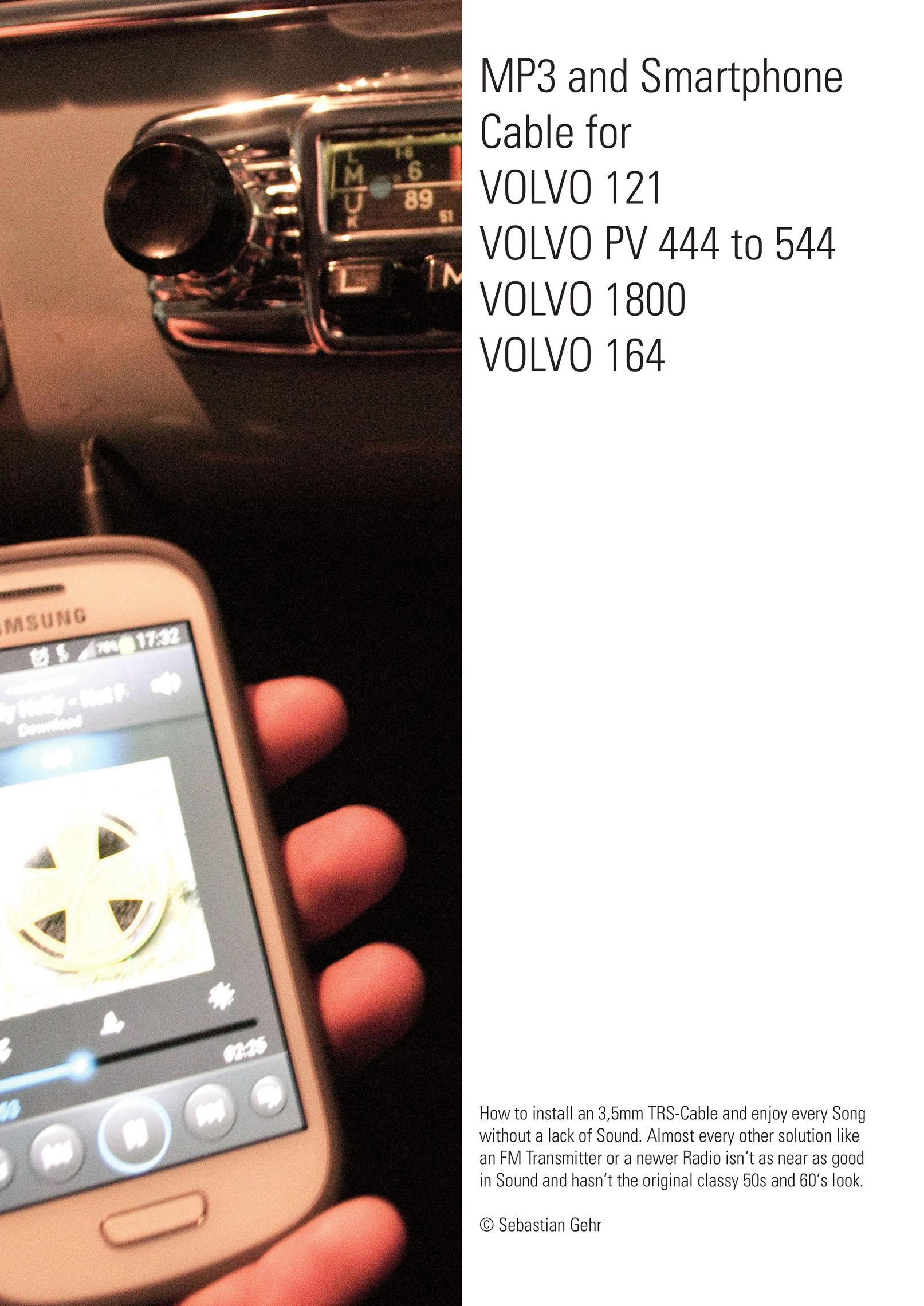 Volvo PV 544 MP3 Player Accessories User Manual