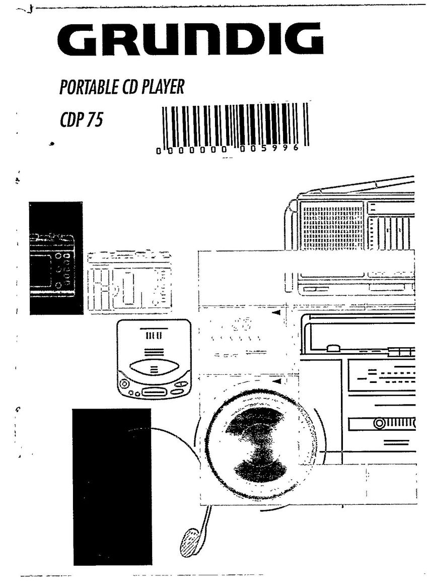 Grundig CDP 75 Portable CD Player User Manual