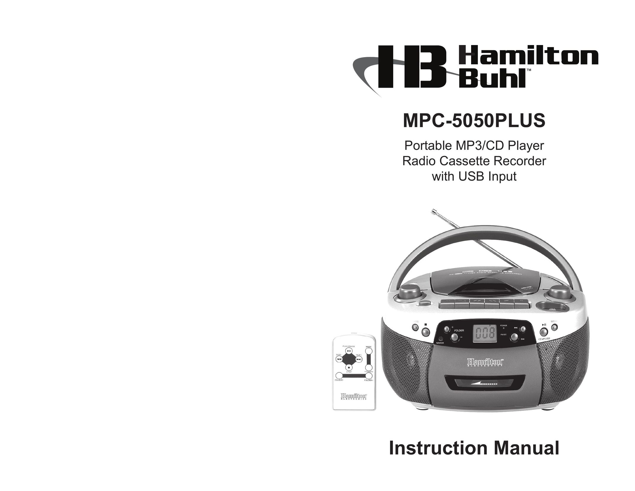 Hamilton Electronics MPC-5050PLUS Portable CD Player User Manual