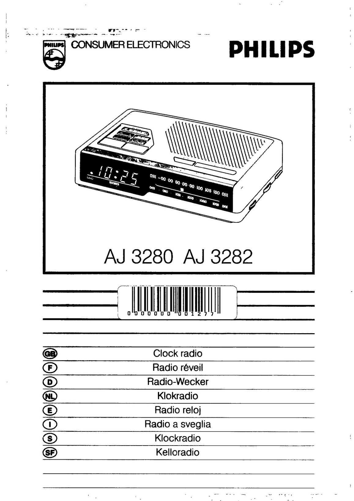 Magnavox AJ3280 Portable CD Player User Manual