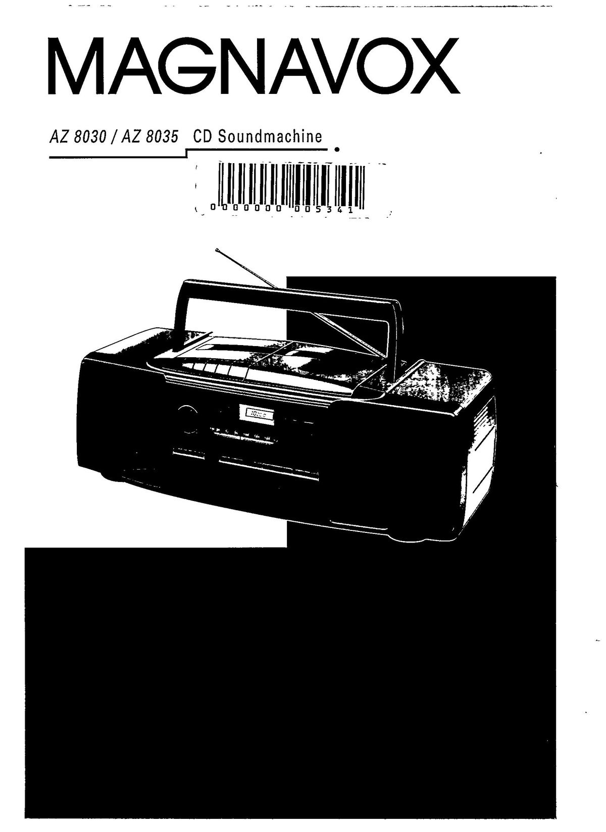 Magnavox AZ 8030 Portable CD Player User Manual