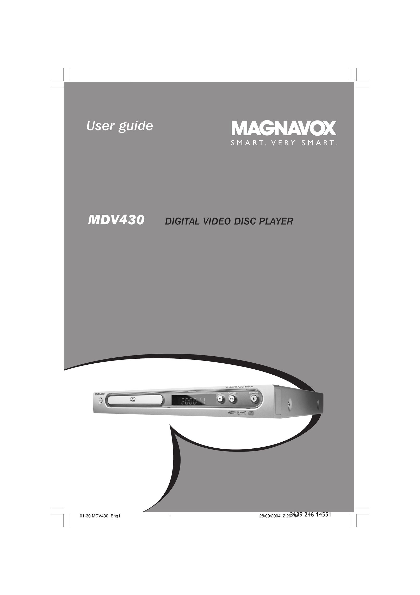 Magnavox MDV430 Portable CD Player User Manual