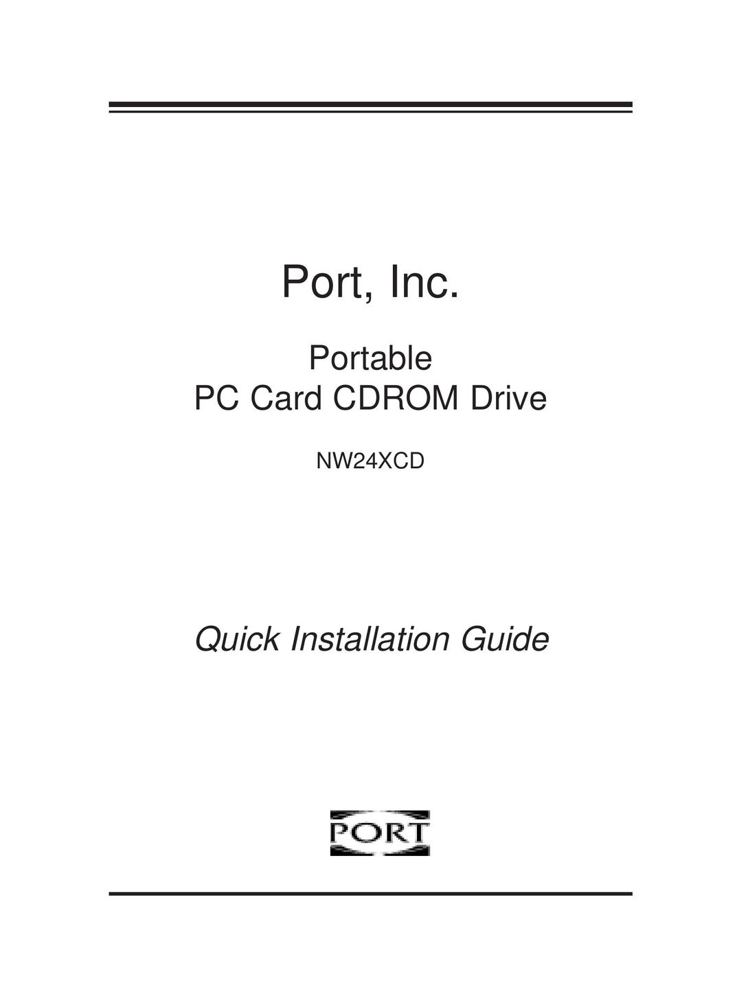 PORT NW24XCD Portable CD Player User Manual