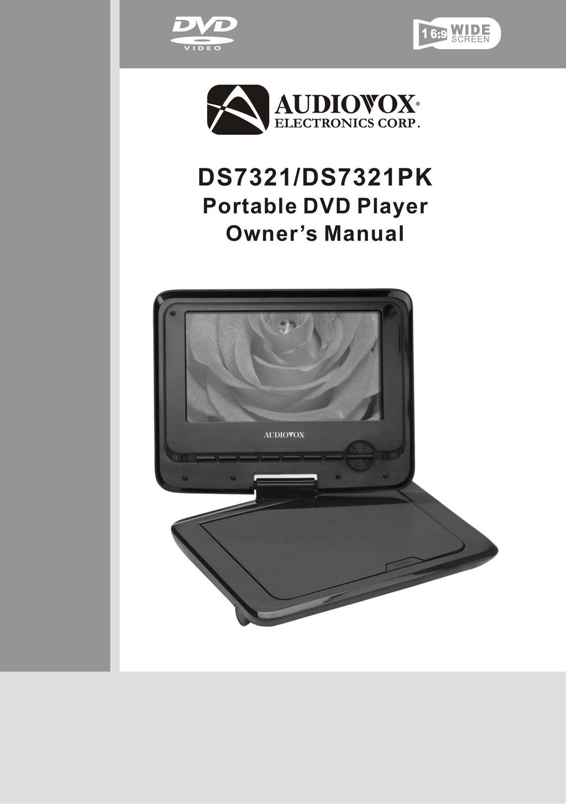 Audiovox DS7321 PK Portable DVD Player User Manual
