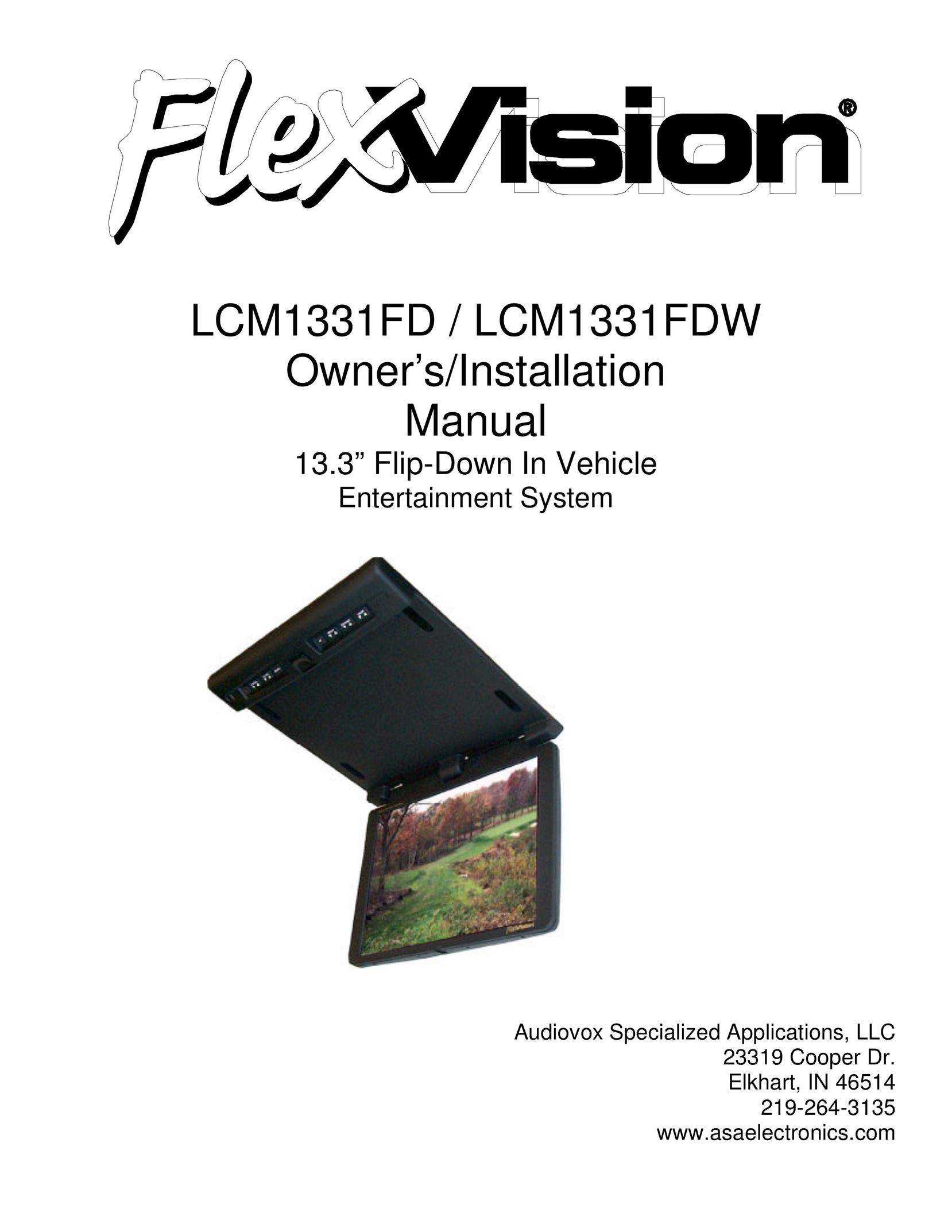 Audiovox LCM1331FDW Portable DVD Player User Manual