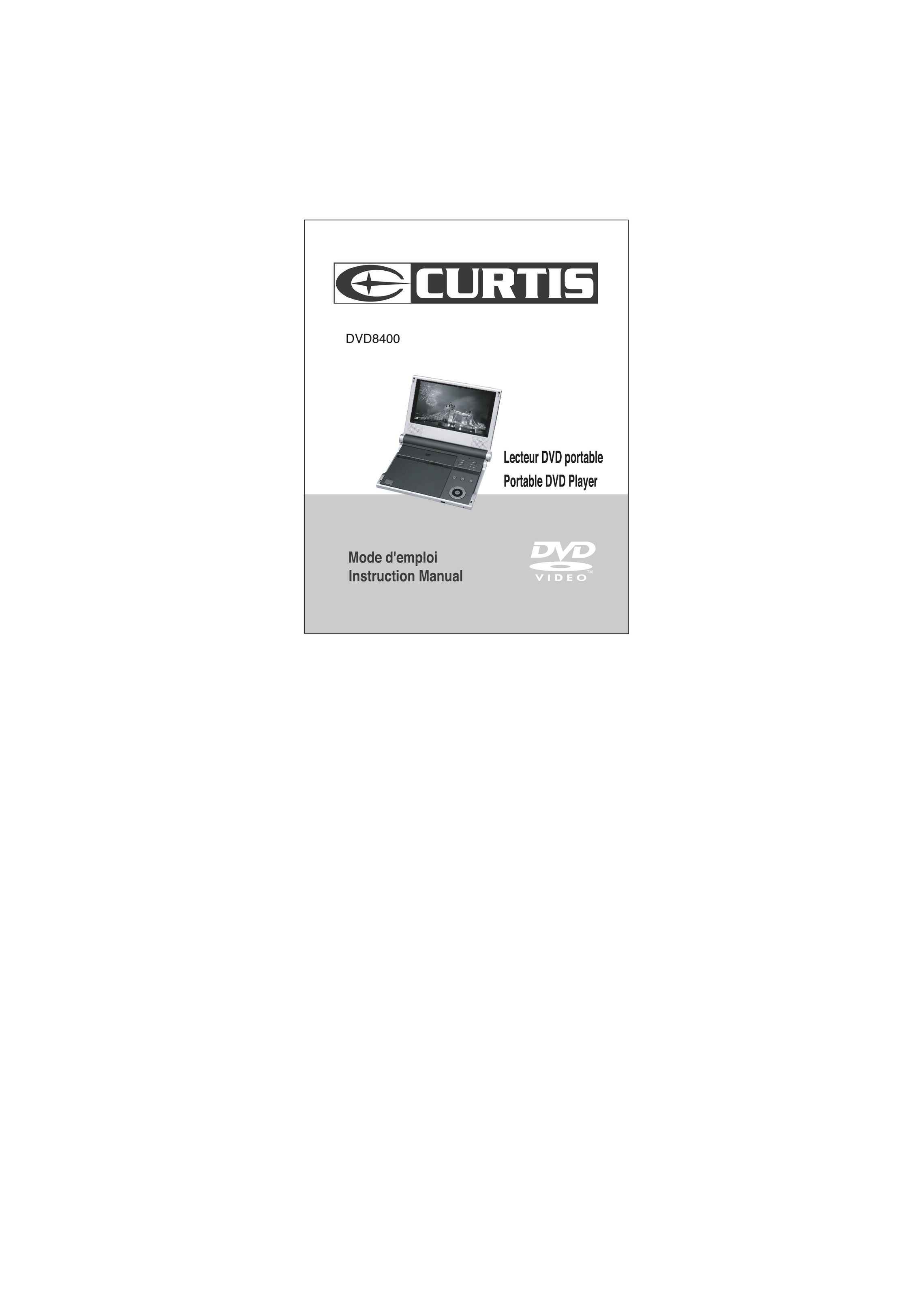 Curtis DVD8400 Portable DVD Player User Manual