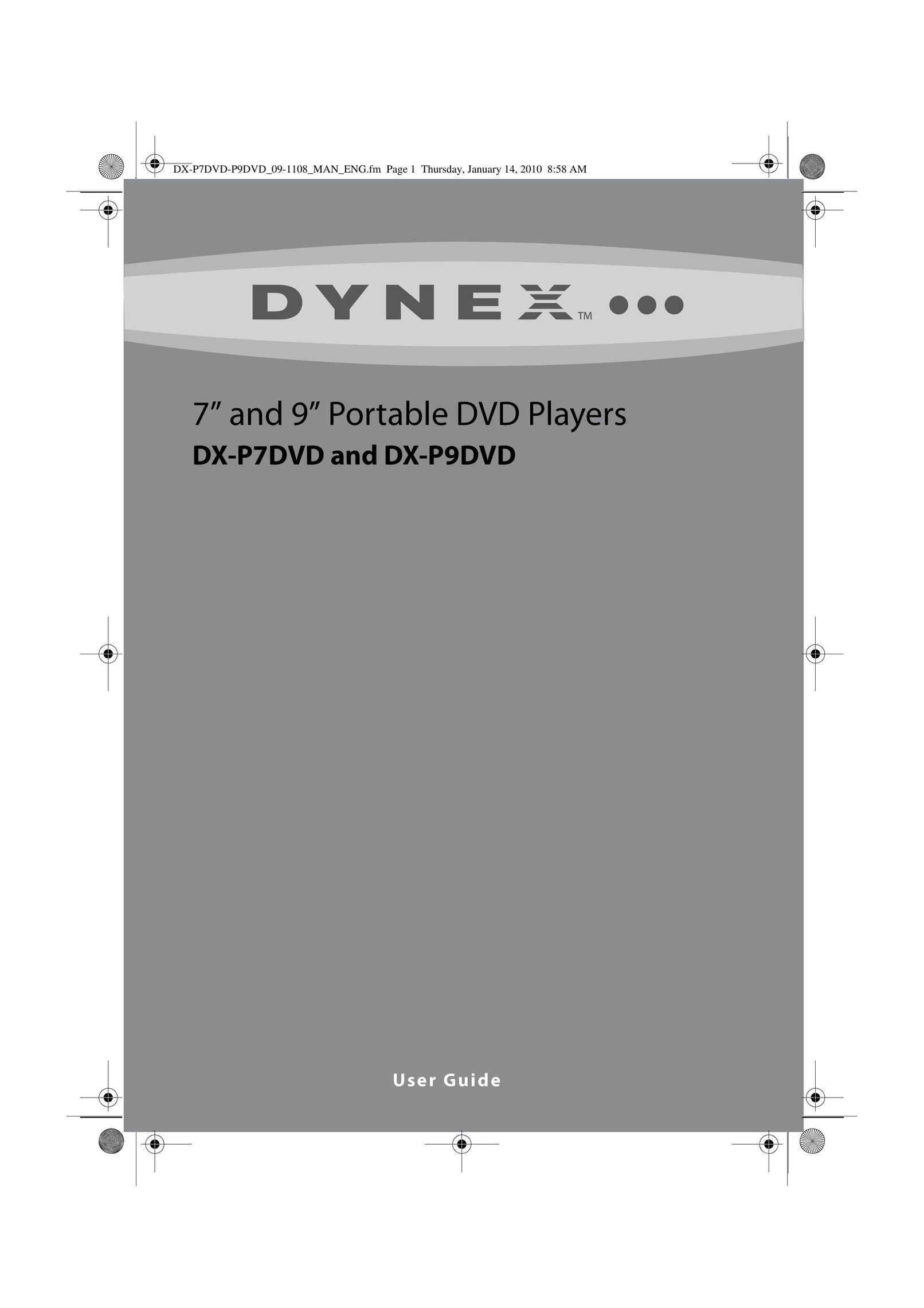 Dynex DX-P9DVD Portable DVD Player User Manual