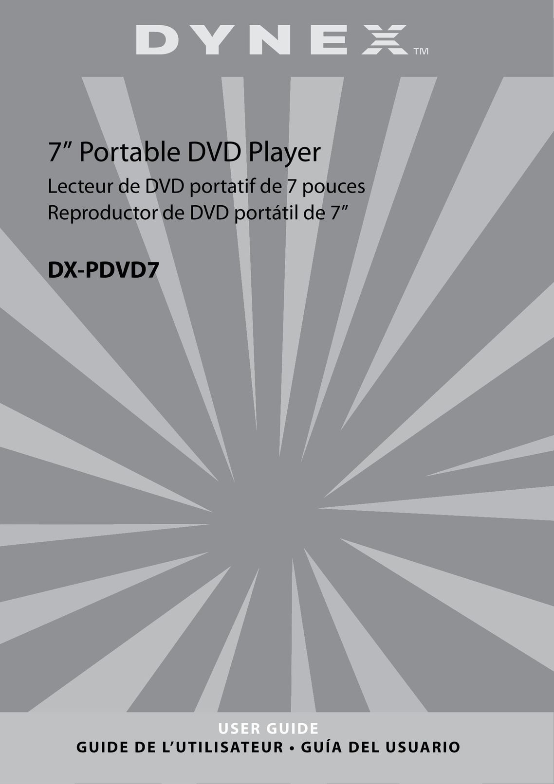 Dynex DX-PDVD7 Portable DVD Player User Manual