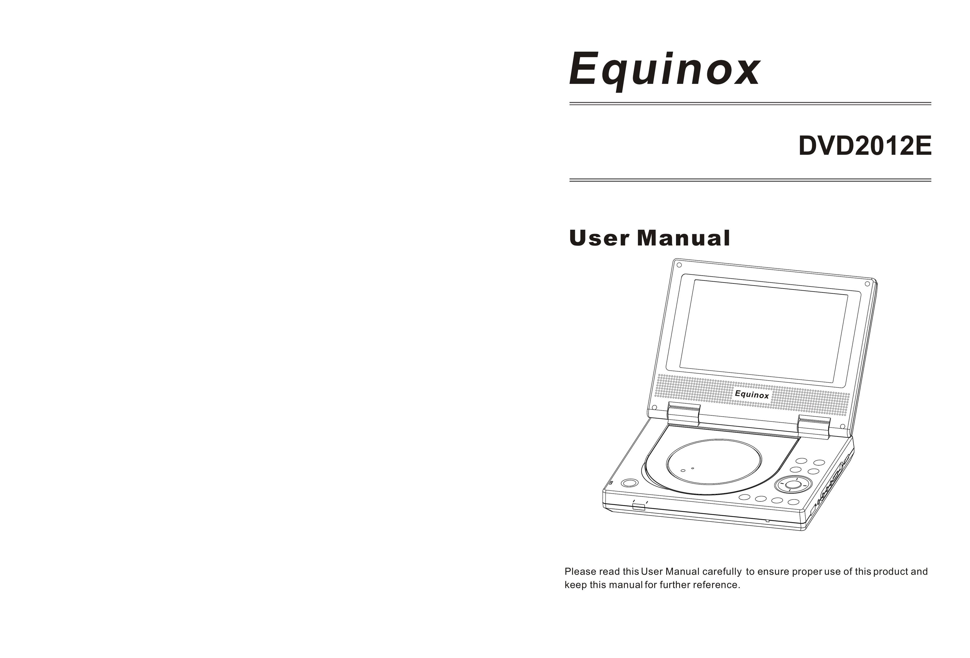 Equinox Systems DVD2012E Portable DVD Player User Manual