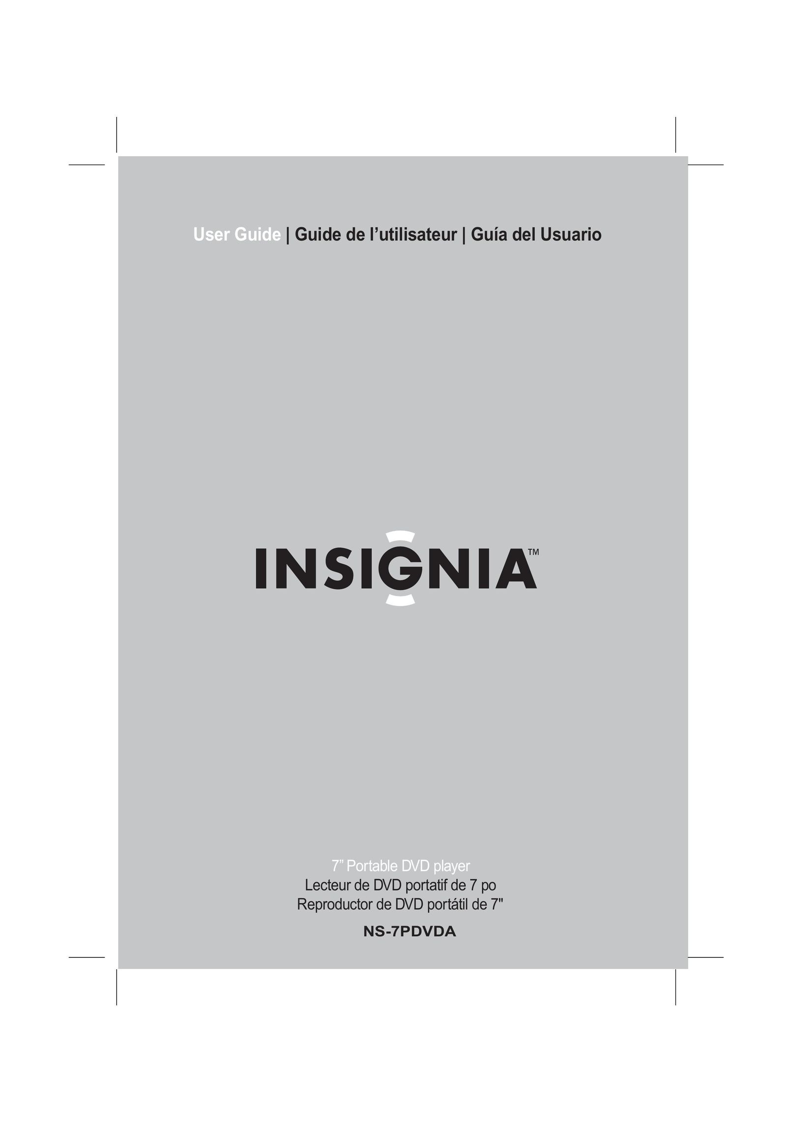 Insignia NS-7PDVDA Portable DVD Player User Manual
