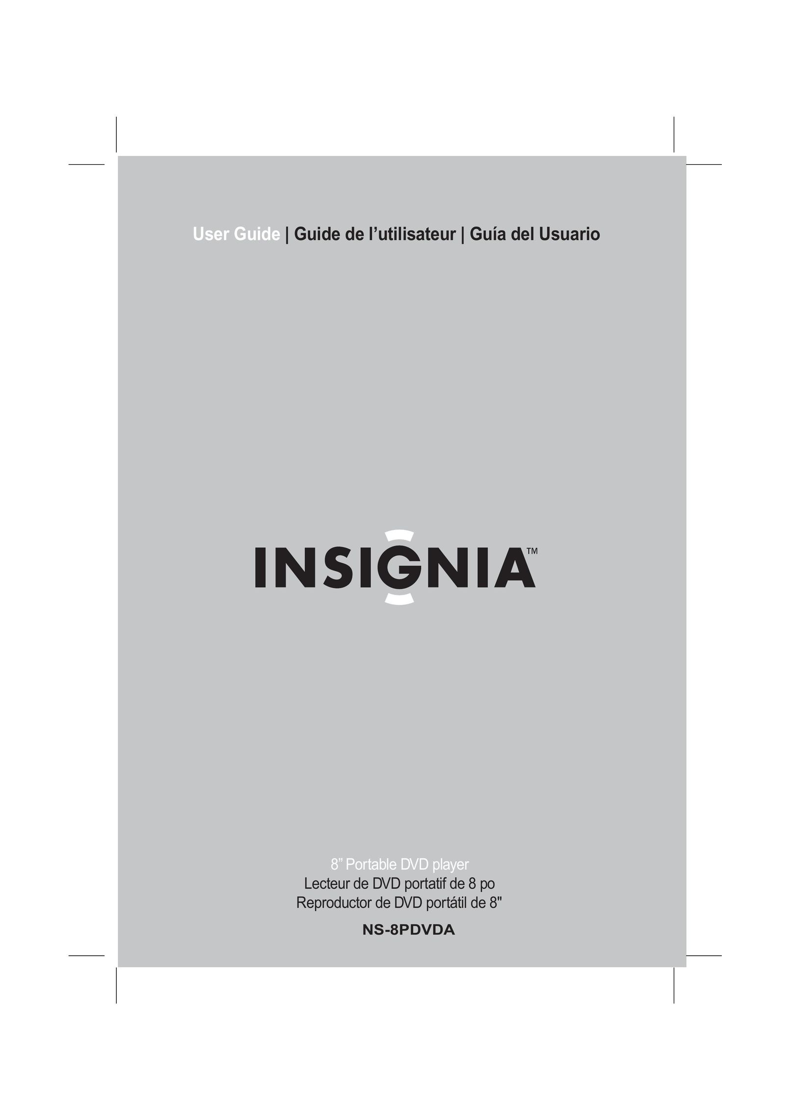 Insignia NS-8PDVDA Portable DVD Player User Manual