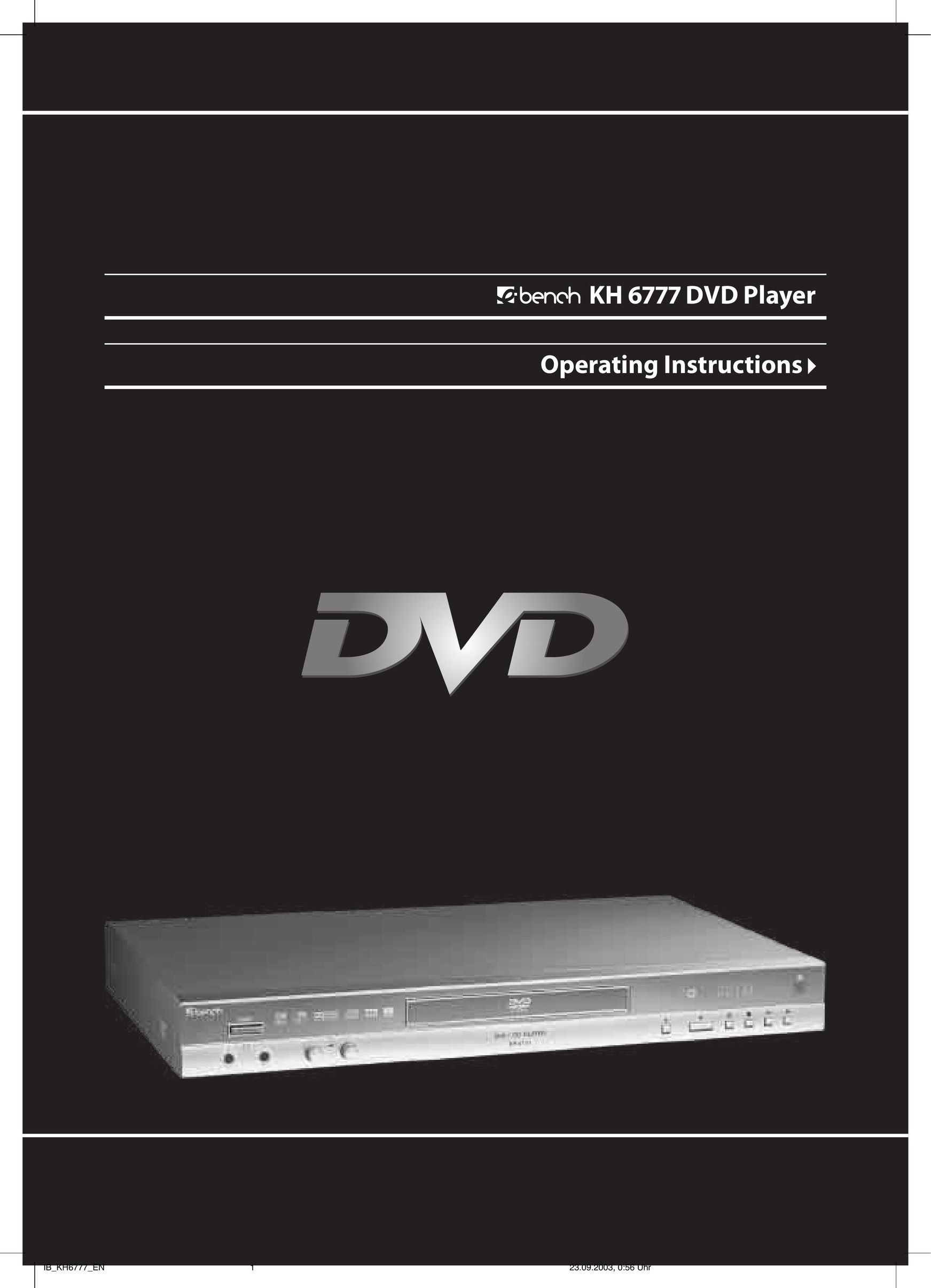 Kompernass KH 6777 Portable DVD Player User Manual