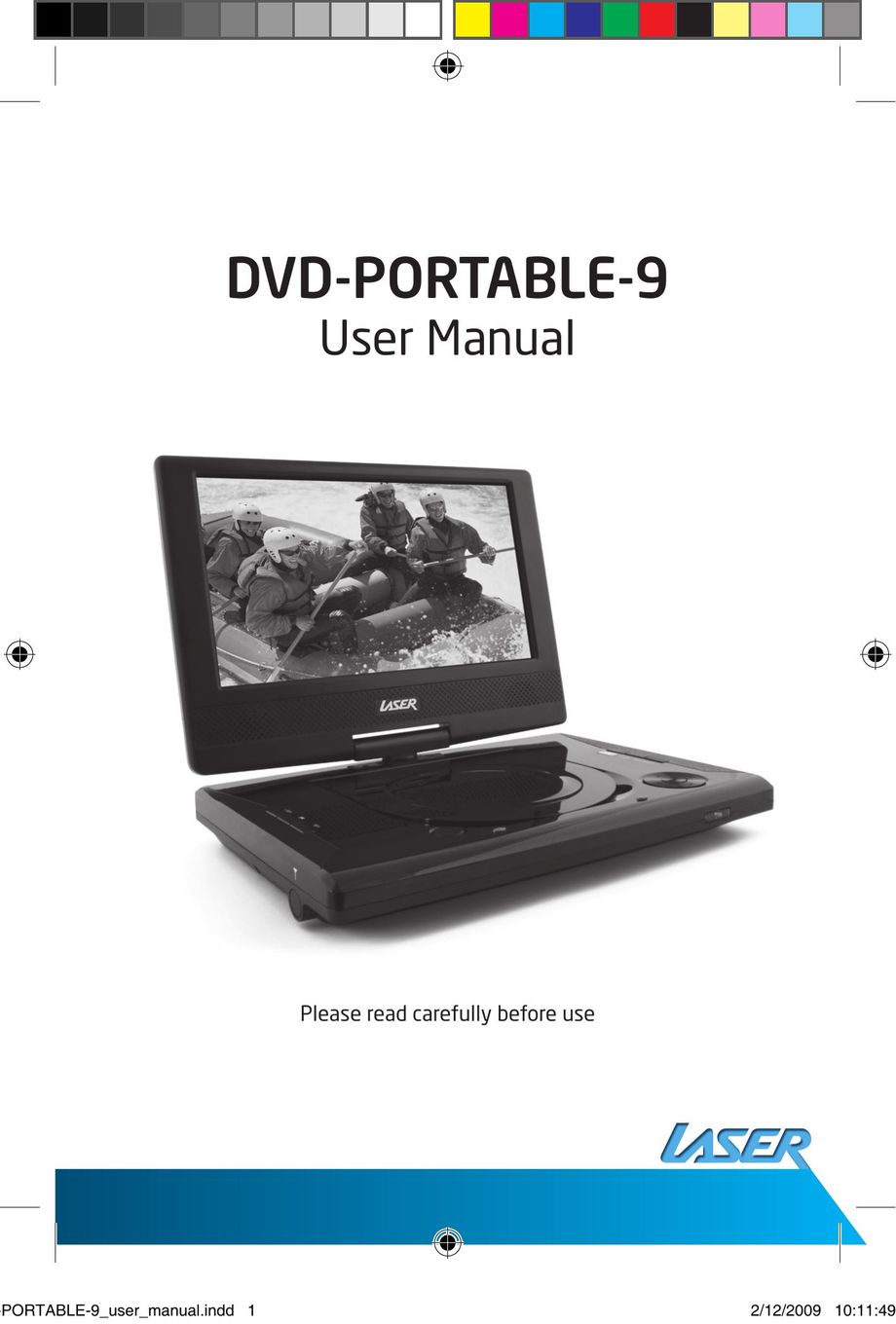Laser DVD-PORTABLE-9 Portable DVD Player User Manual