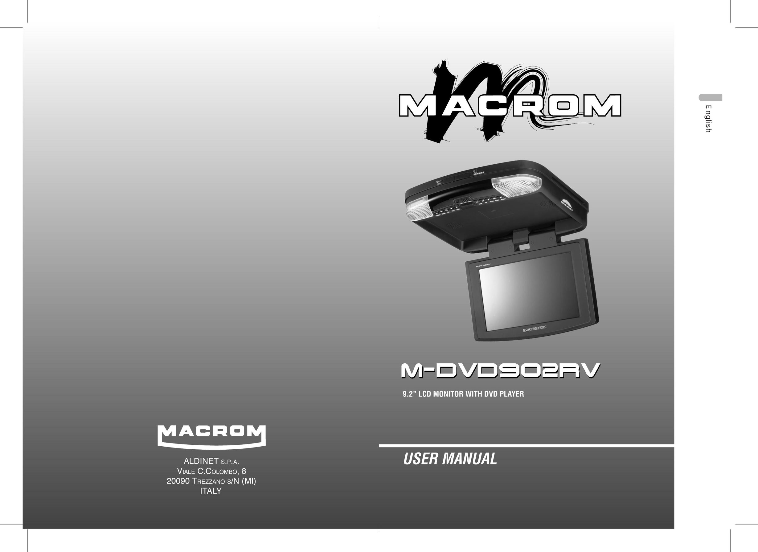 Macrom M-DVD902RV Portable DVD Player User Manual