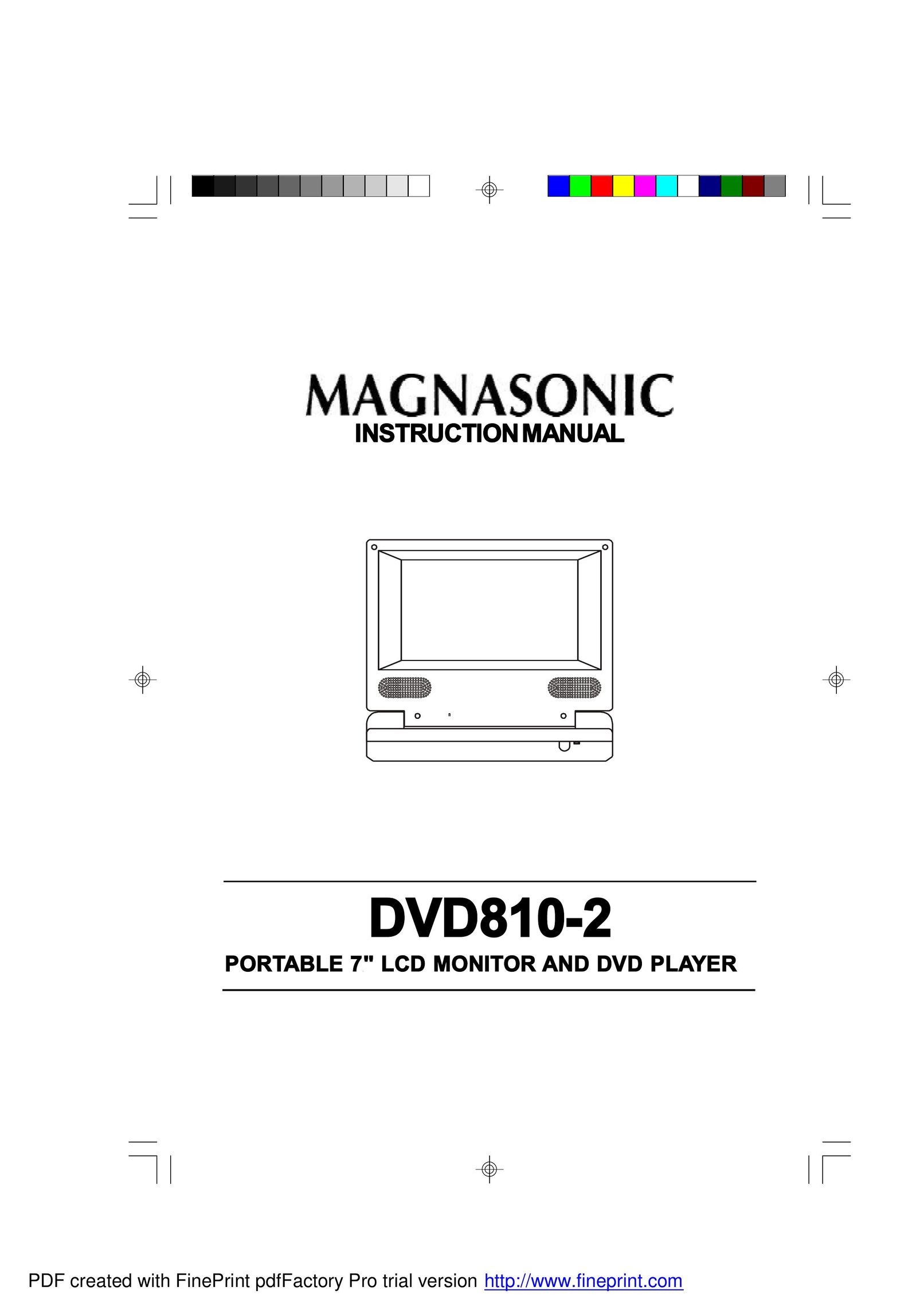 Magnasonic DVD810-2 Portable DVD Player User Manual