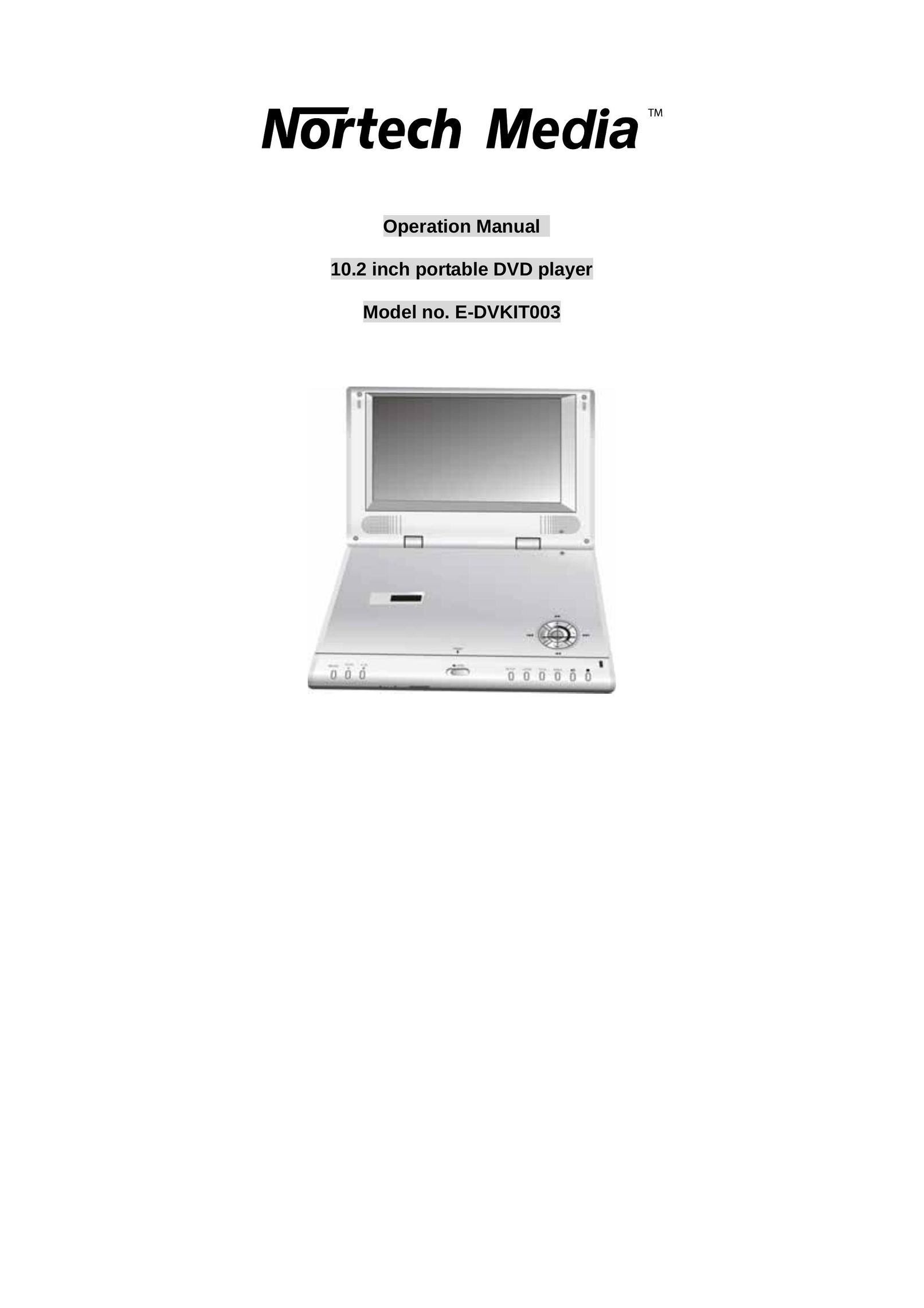 Nortech Systems E-DVKIT003 Portable DVD Player User Manual