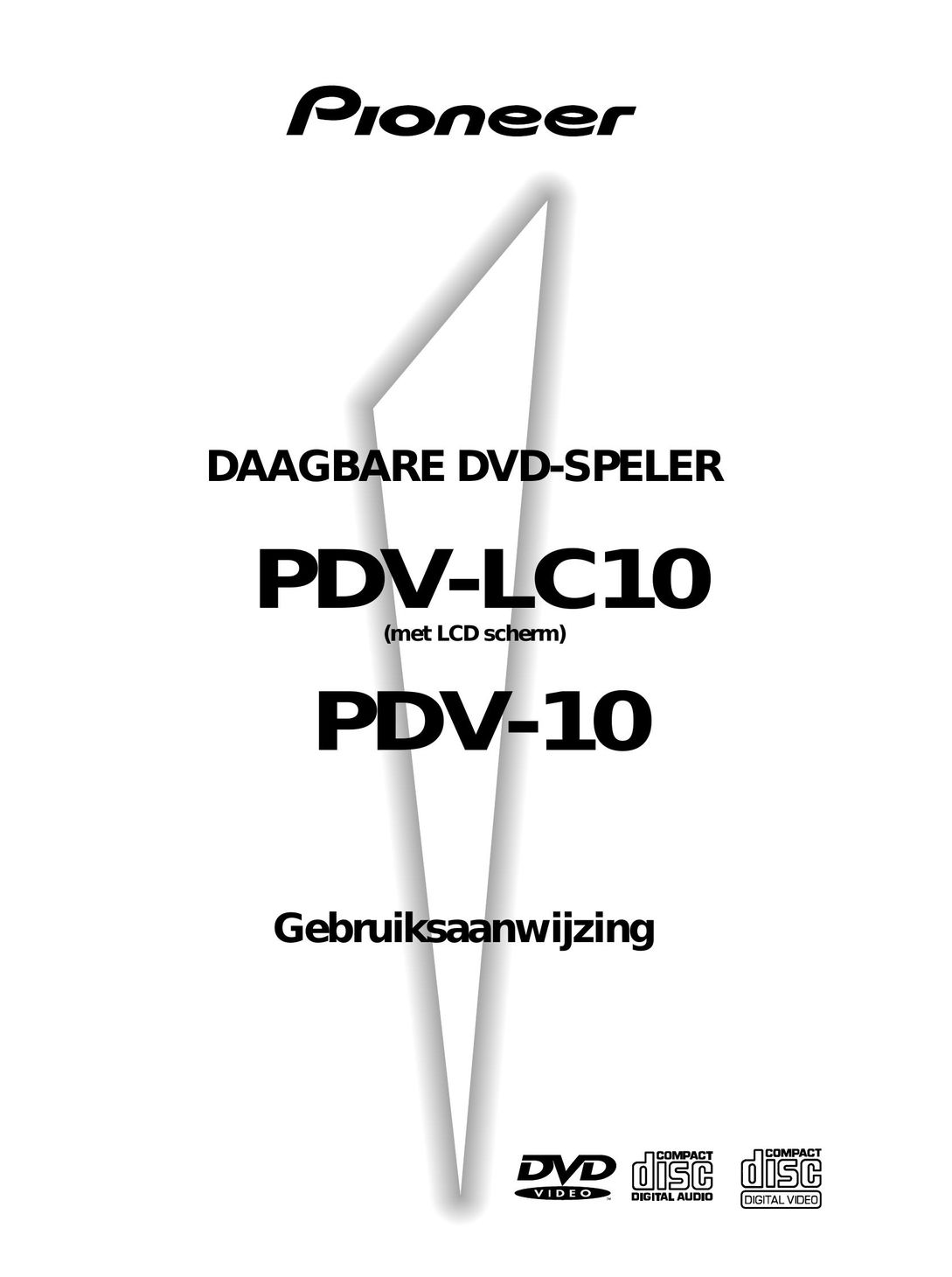 Pioneer PDV-10 Portable DVD Player User Manual