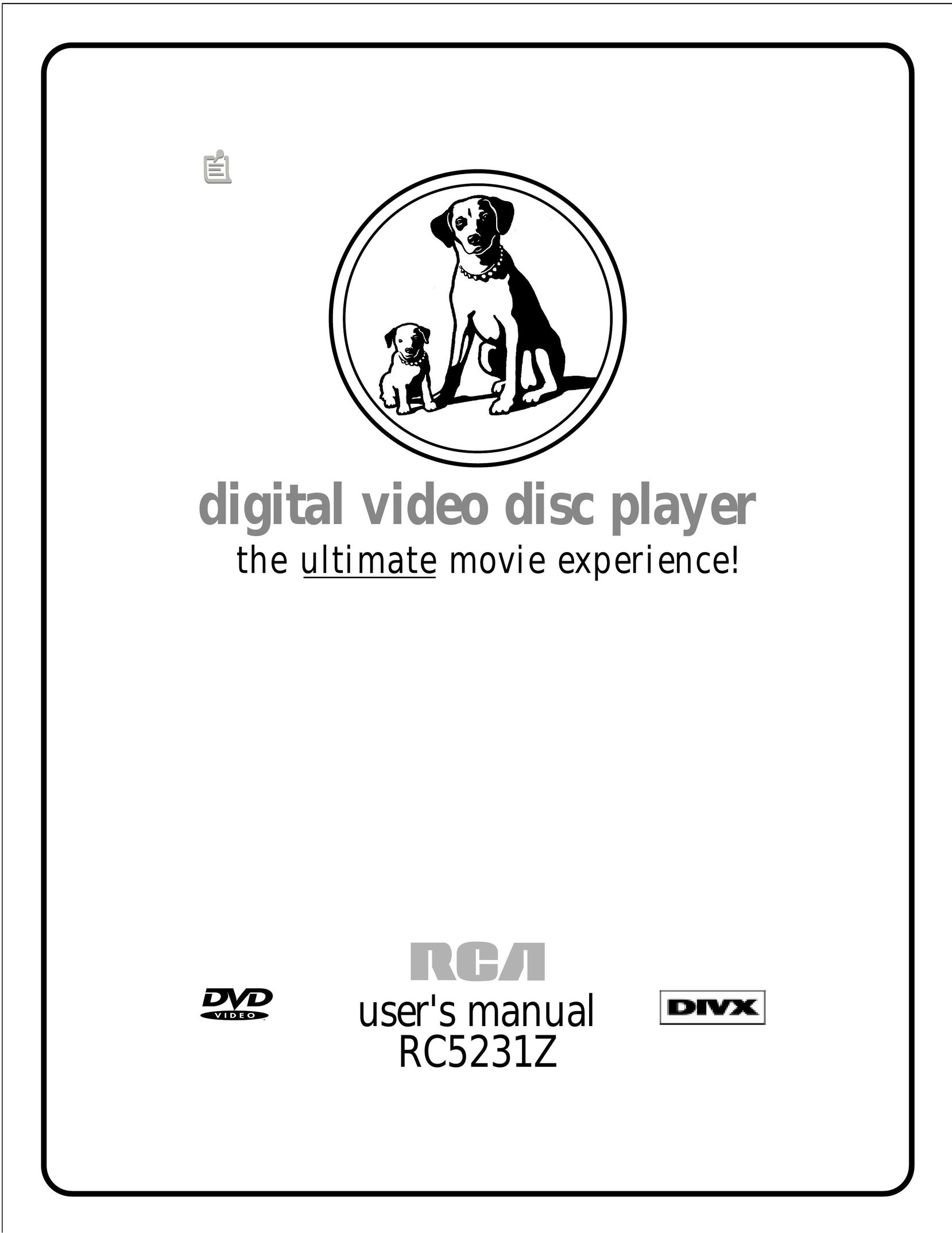 RCA RC5231Z Portable DVD Player User Manual