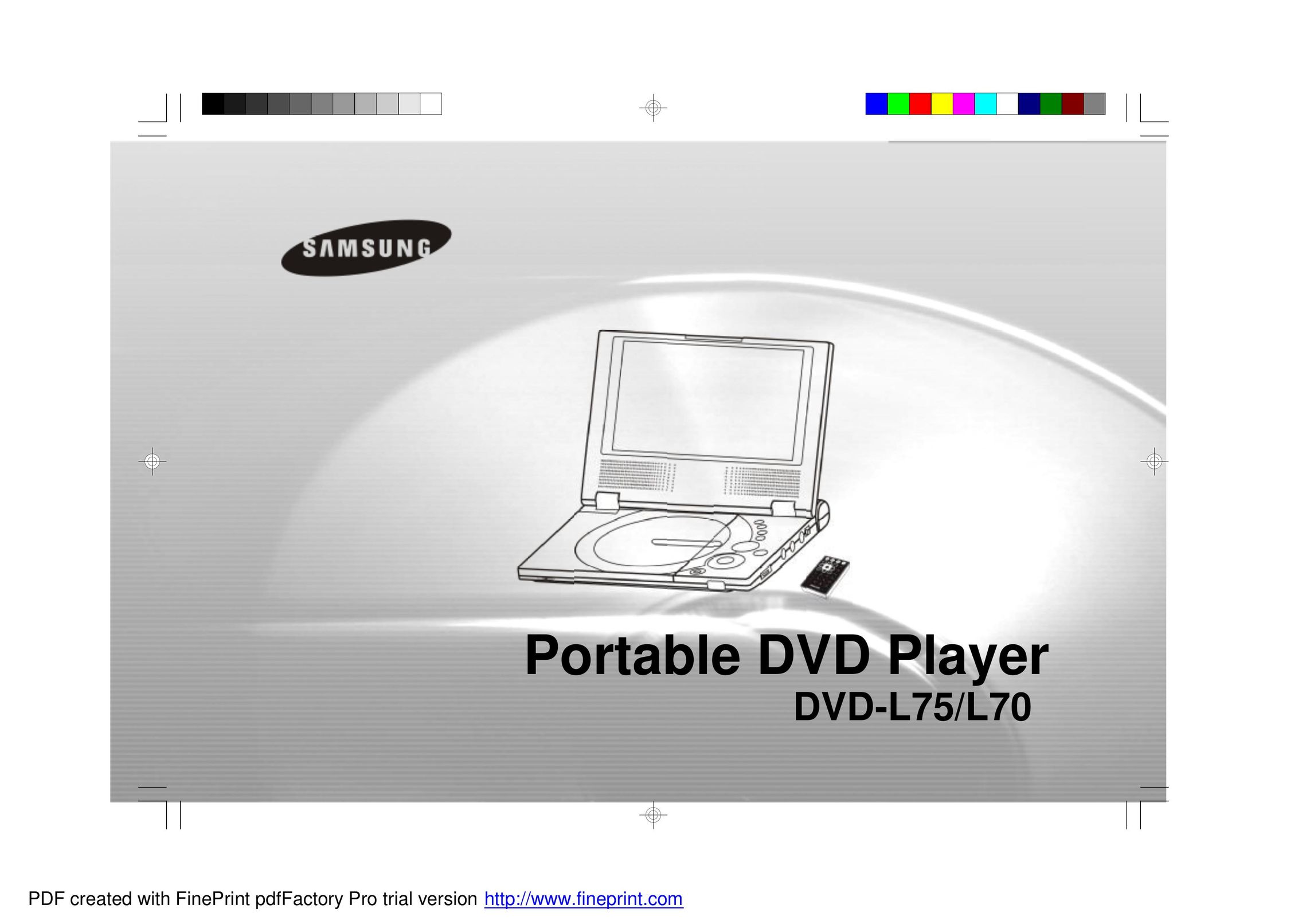 Samsung DVD-L75/L70 Portable DVD Player User Manual