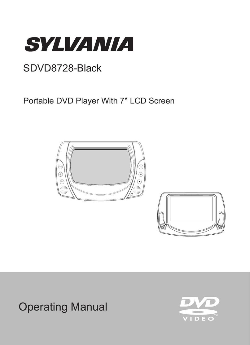 Sylvania SDVD8728-Black Portable DVD Player User Manual