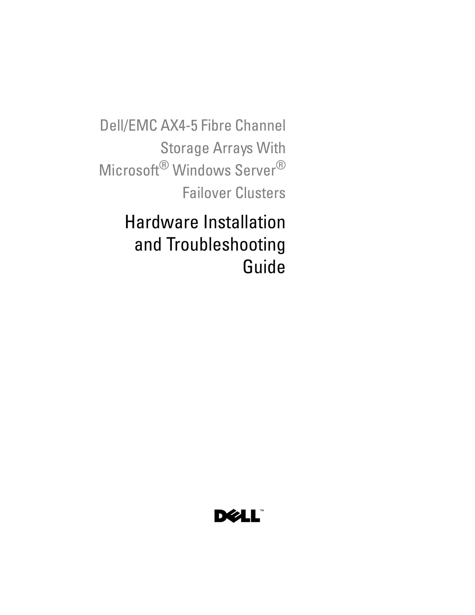 Dell EMC AX4-5 Portable Media Storage User Manual