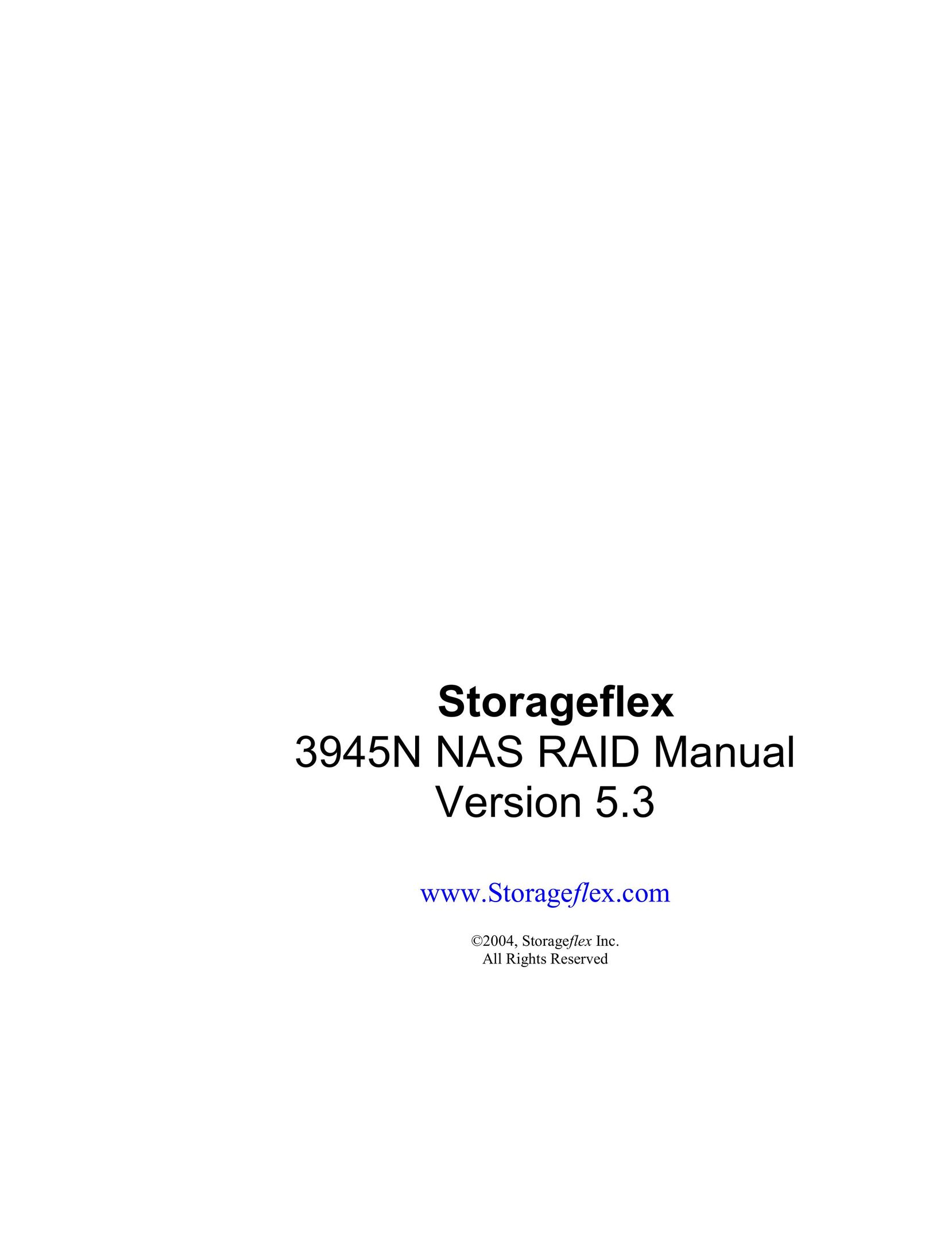 Storageflex 3945N Portable Media Storage User Manual