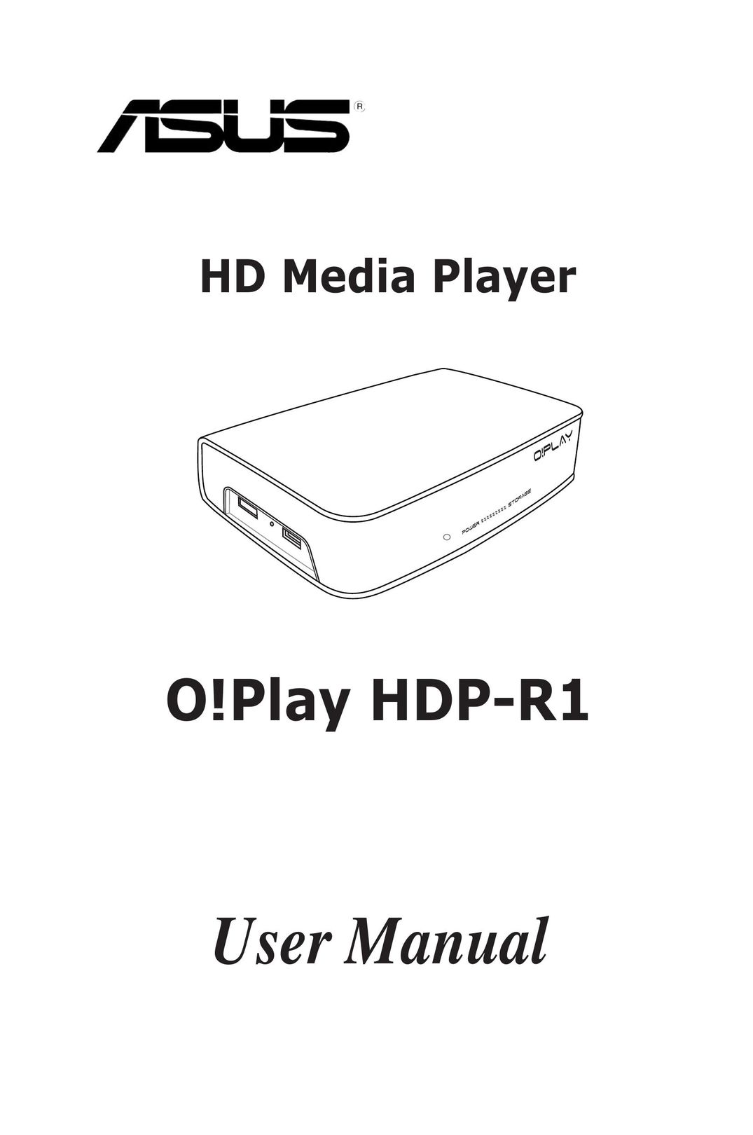 Asus HDP-R1 Portable Multimedia Player User Manual