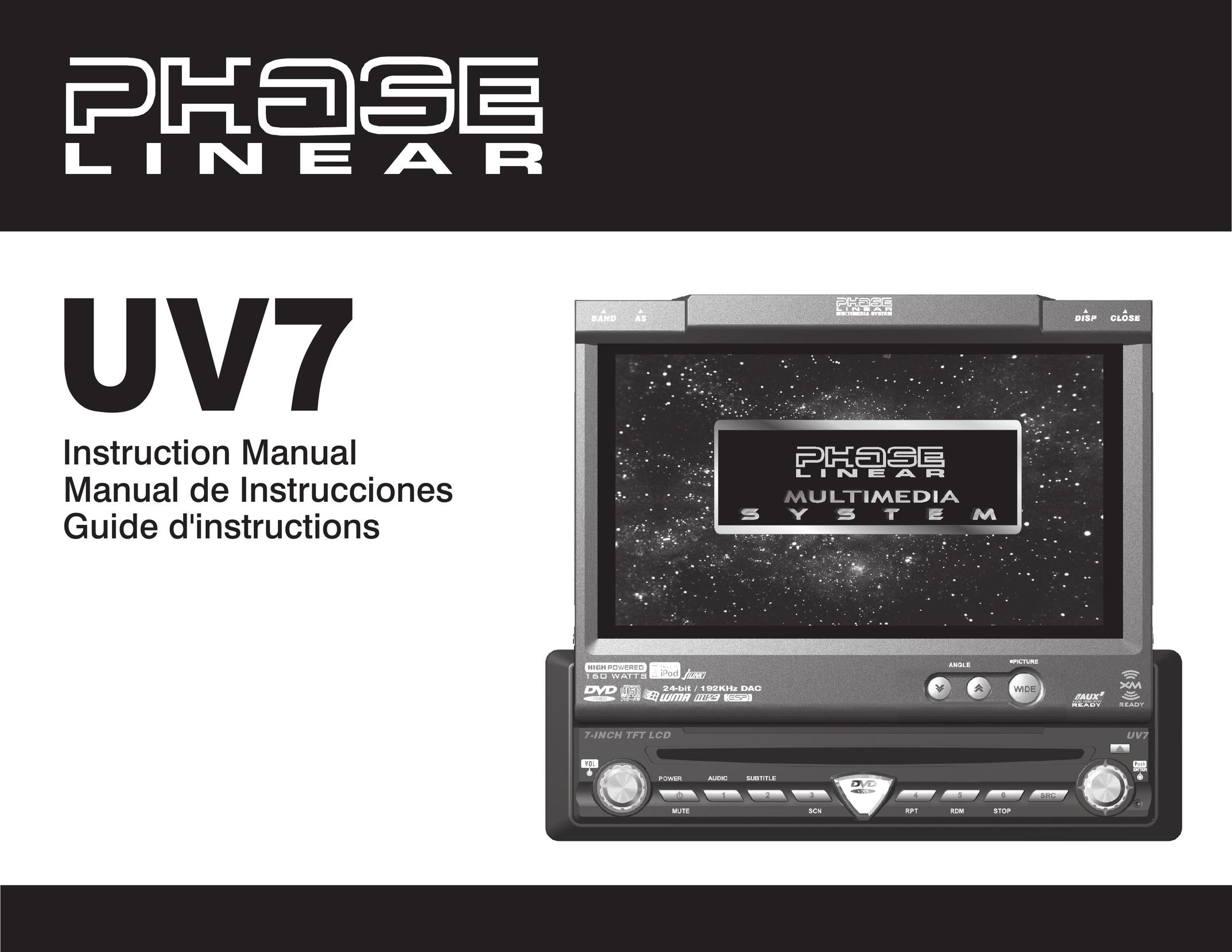 Audiovox UV7 Portable Multimedia Player User Manual