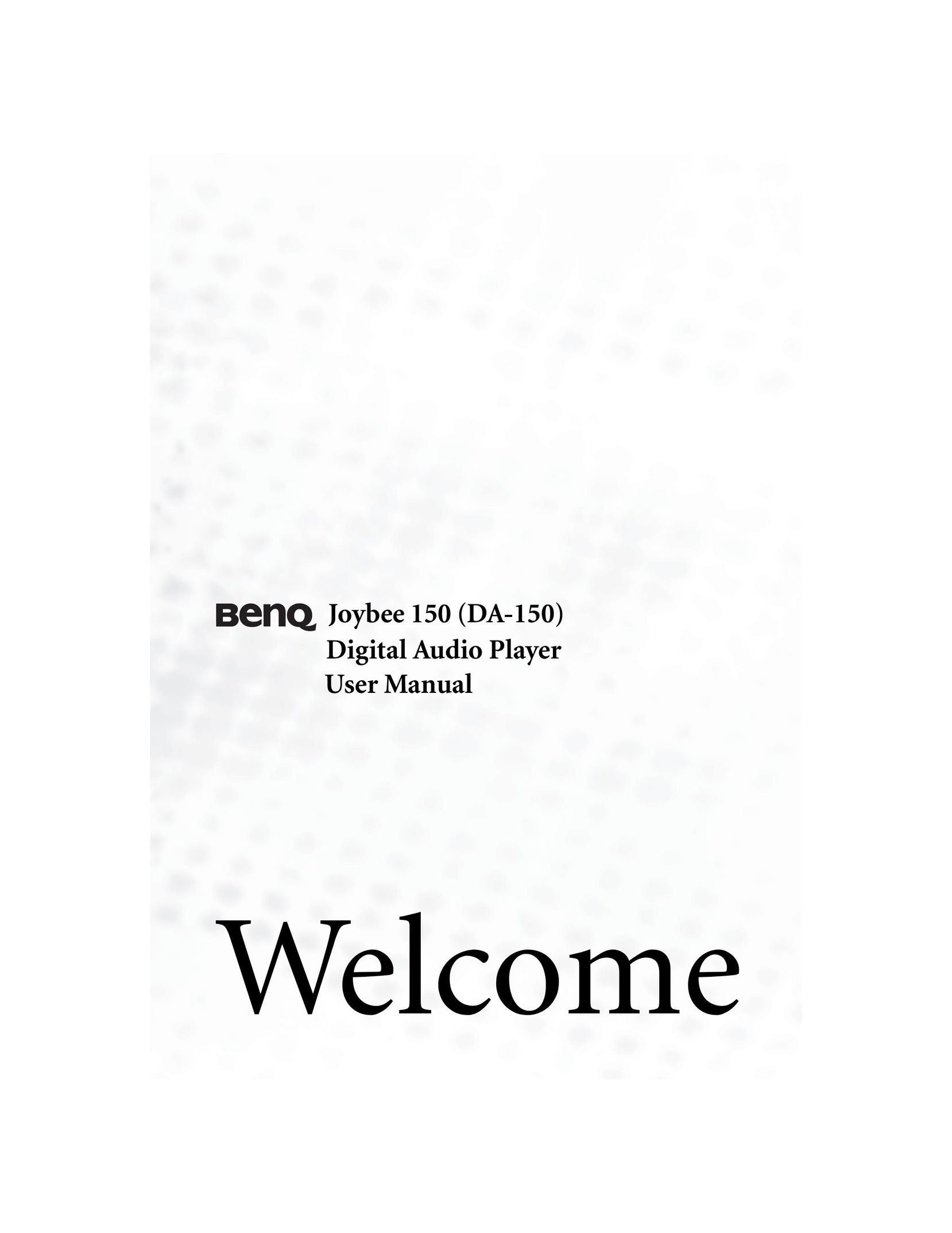 BenQ 150 Portable Multimedia Player User Manual