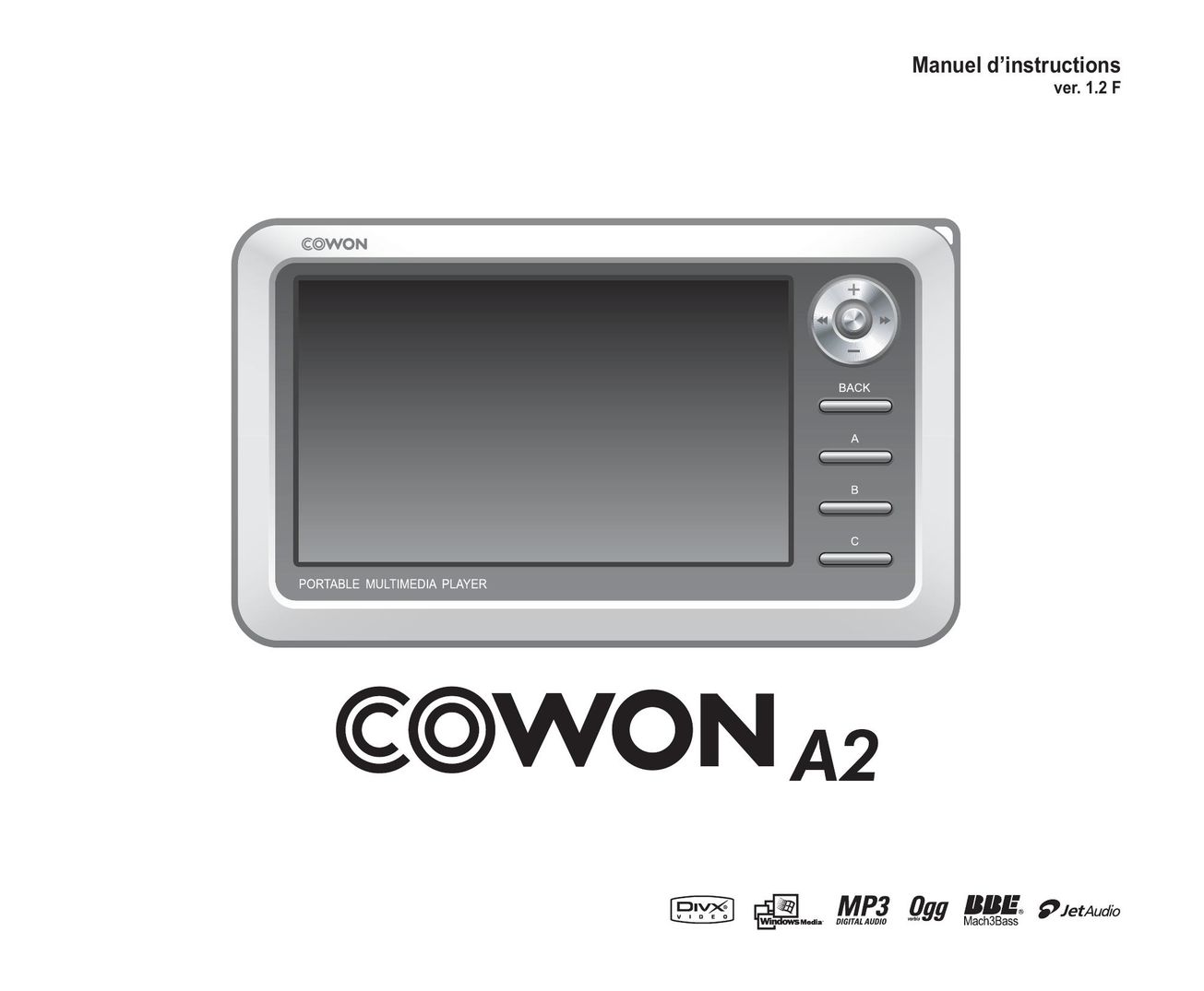 Cowon Systems A2 Portable Multimedia Player User Manual