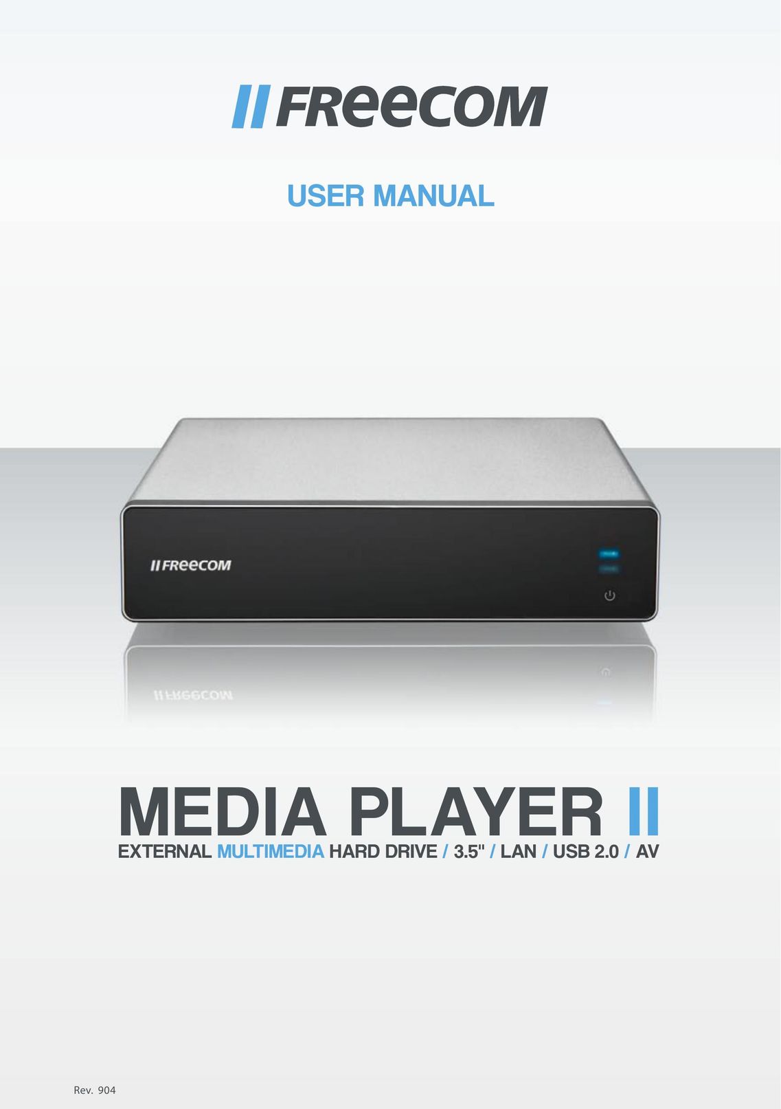 Freecom Technologies Media Player II Portable Multimedia Player User Manual