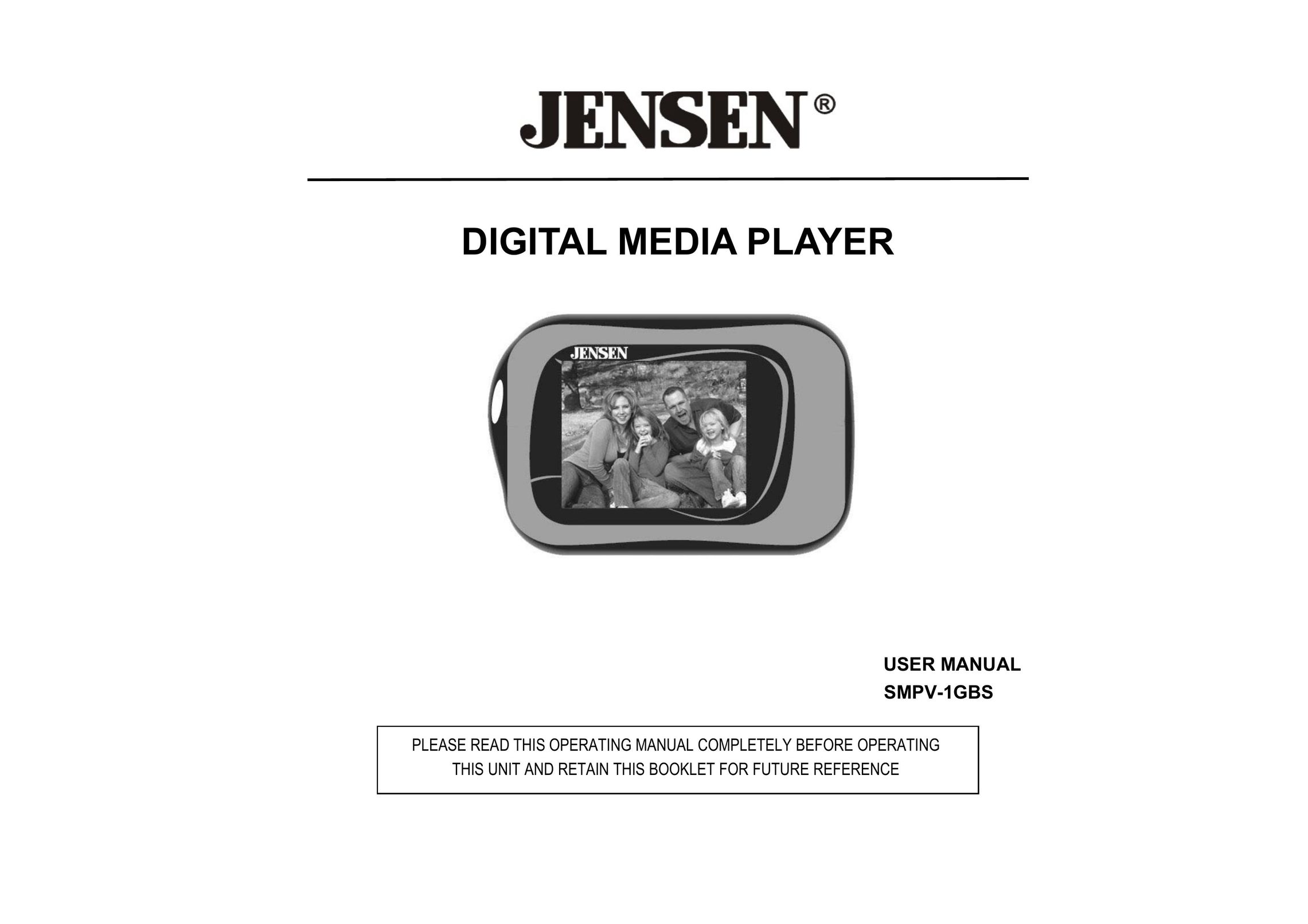 Jensen SMPV-1GBS Portable Multimedia Player User Manual