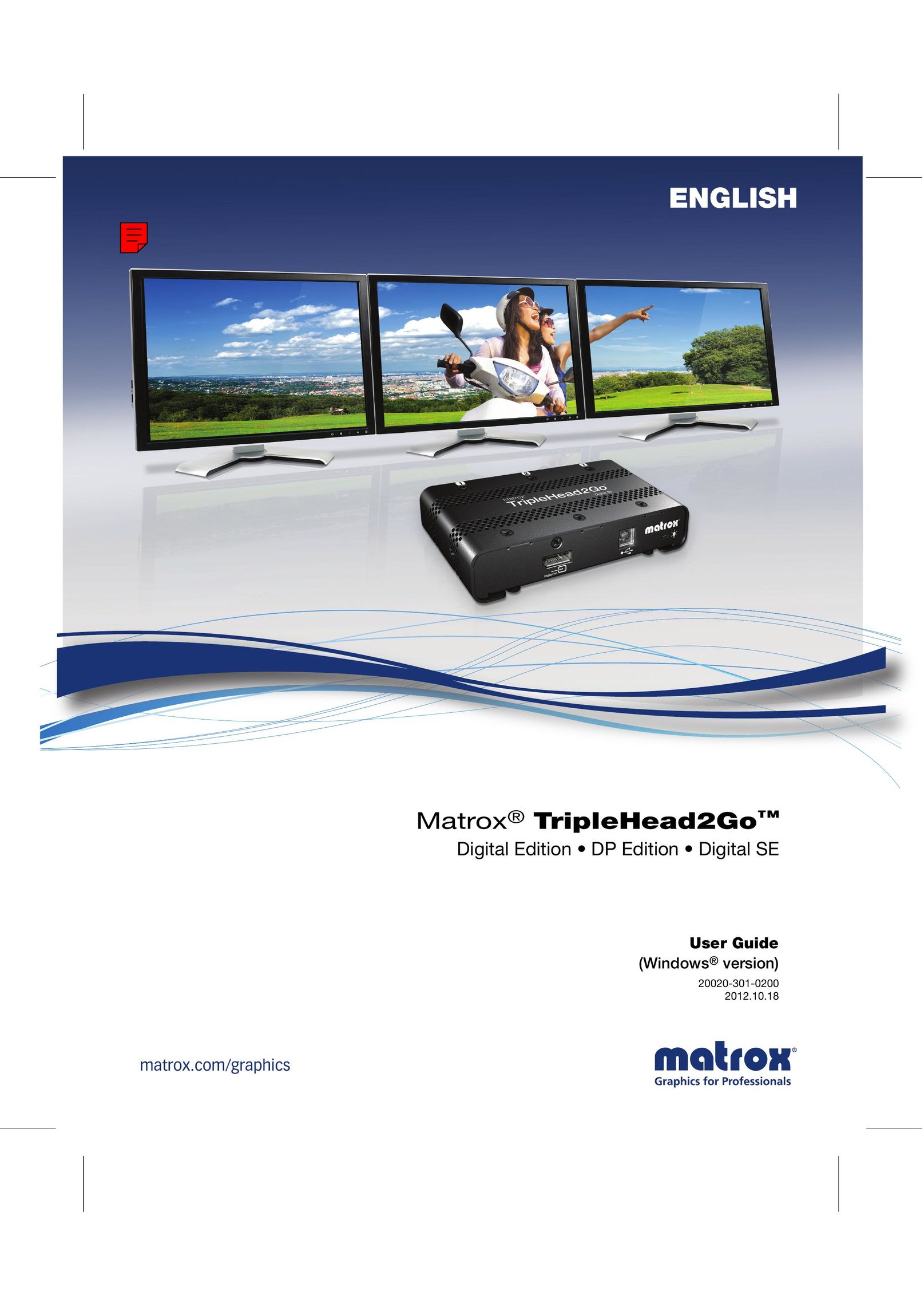 Matrox Electronic Systems T2GDP3DIF Portable Multimedia Player User Manual