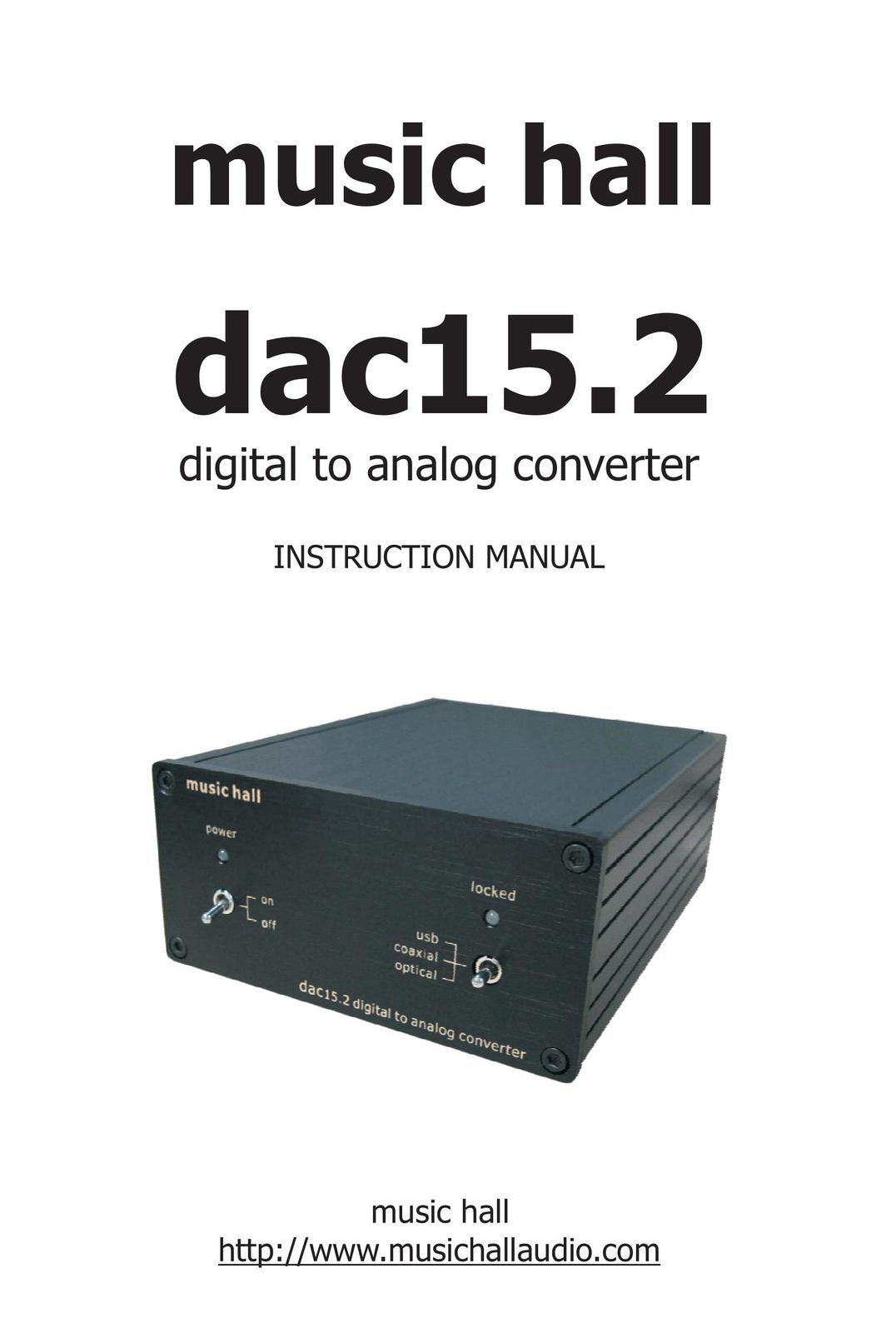Music Hall dac15.2 Portable Multimedia Player User Manual