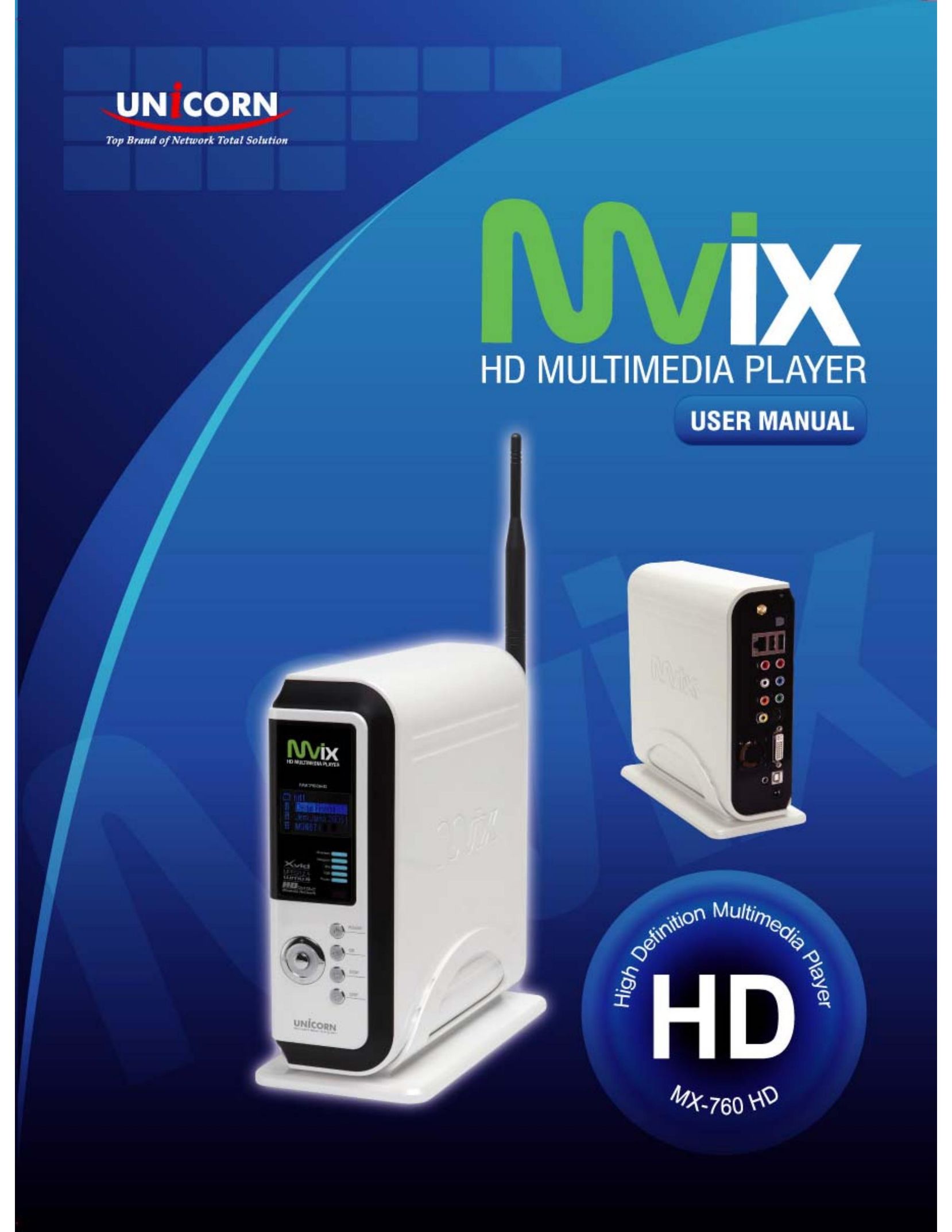 Mvix MX-760HD Portable Multimedia Player User Manual