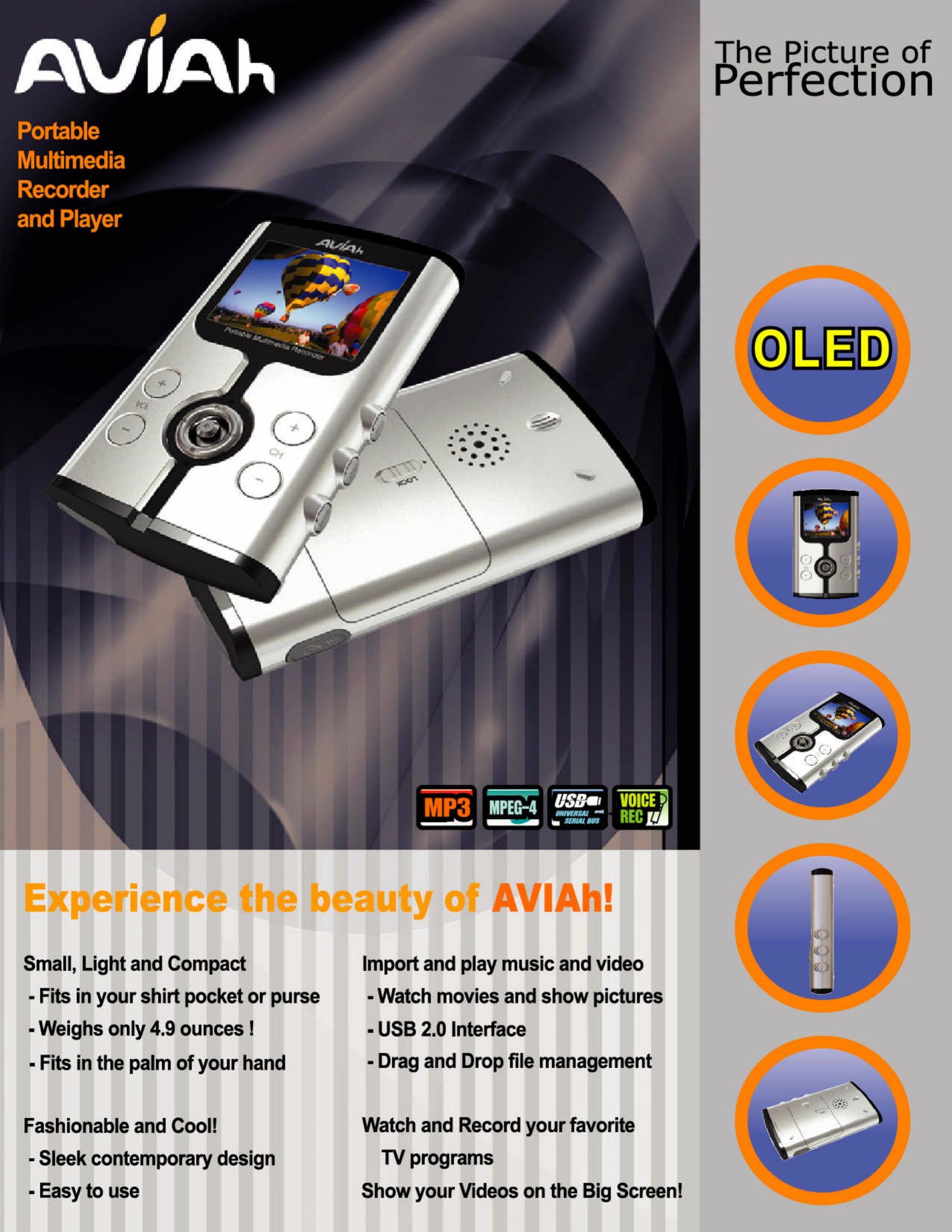 Ovideon Portable Multimedia Recorder and Player Portable Multimedia Player User Manual