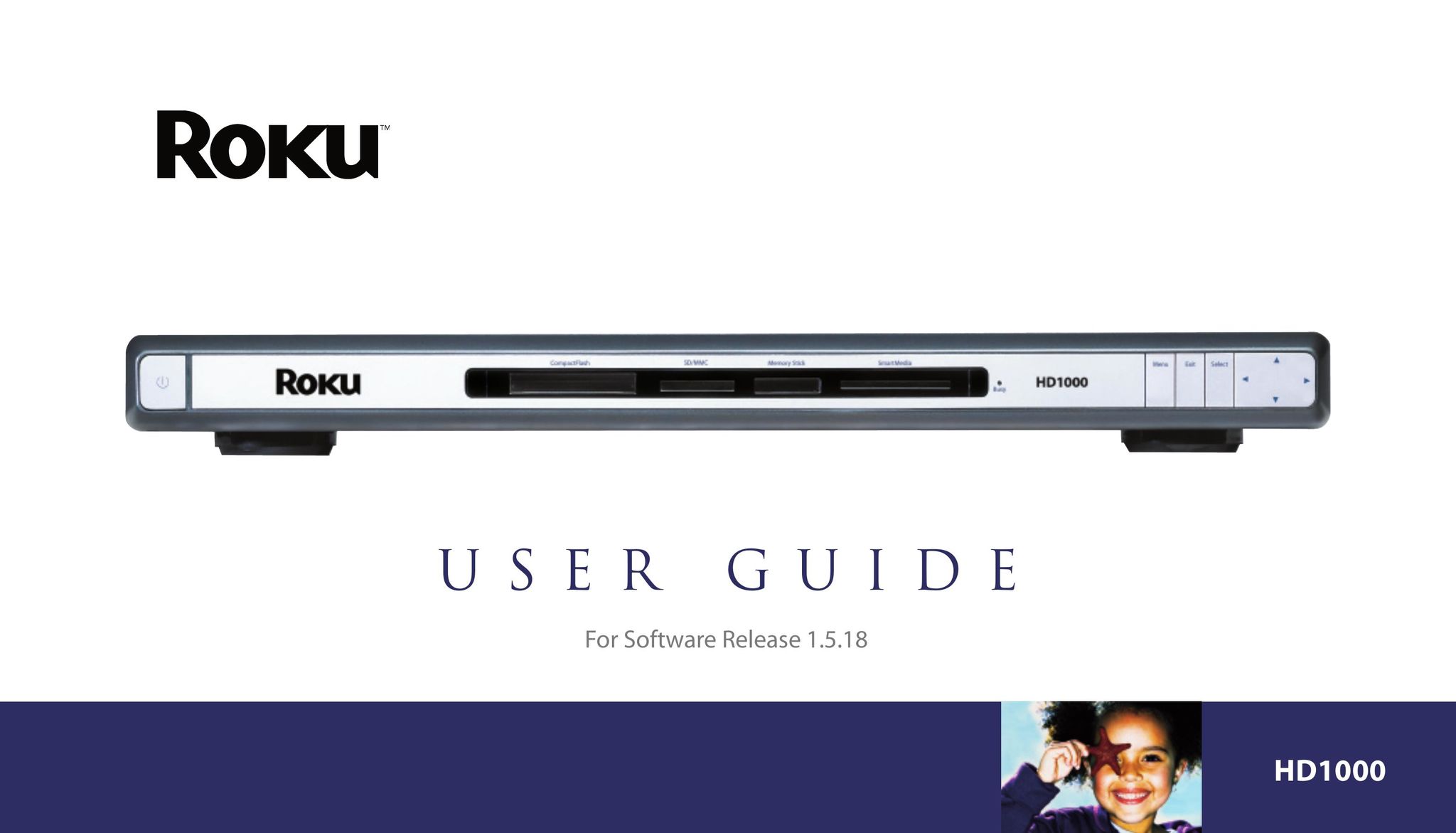 Roku HD1000 Portable Multimedia Player User Manual
